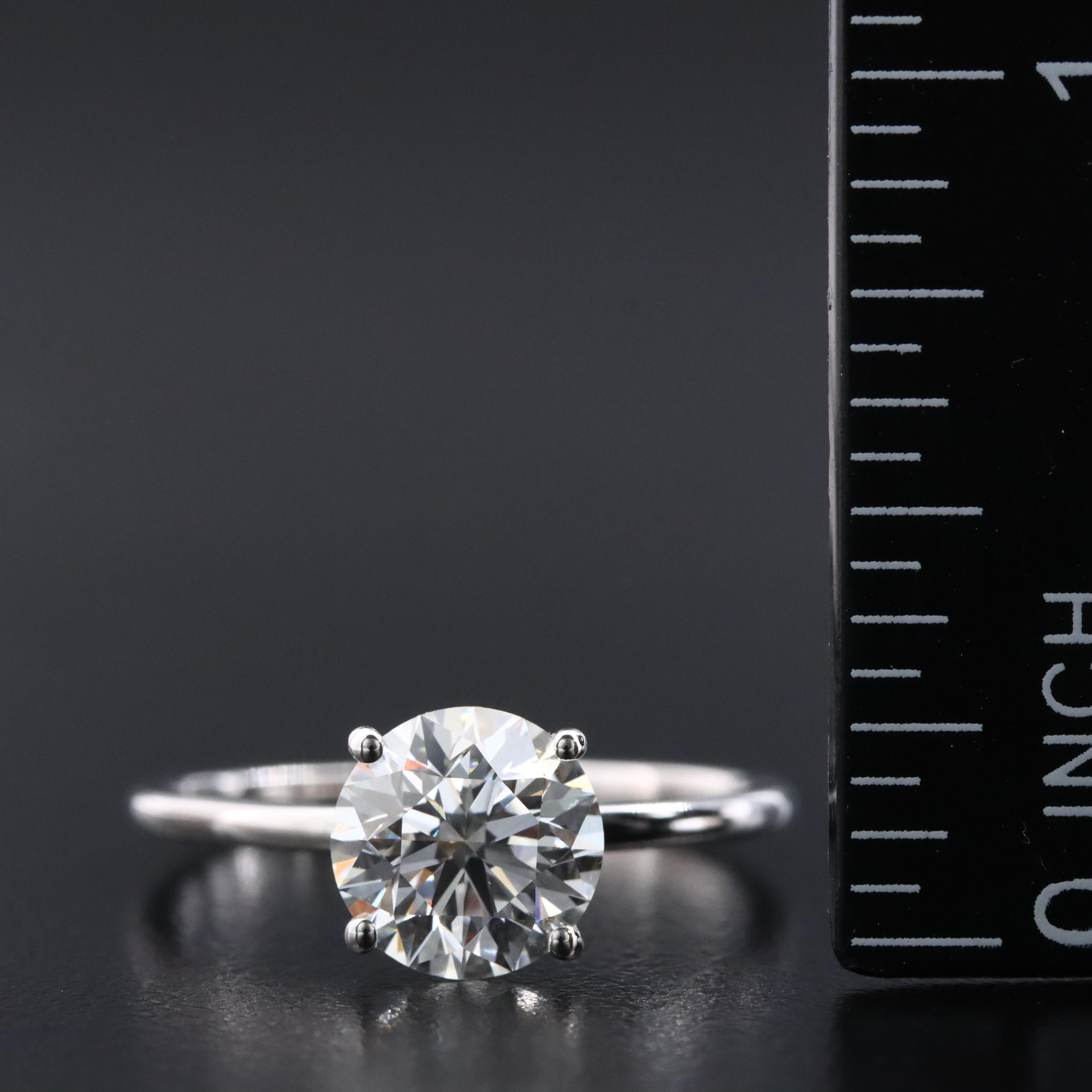 14K 2.00 CT Lab Grown Diamond Ring with an IGI Report