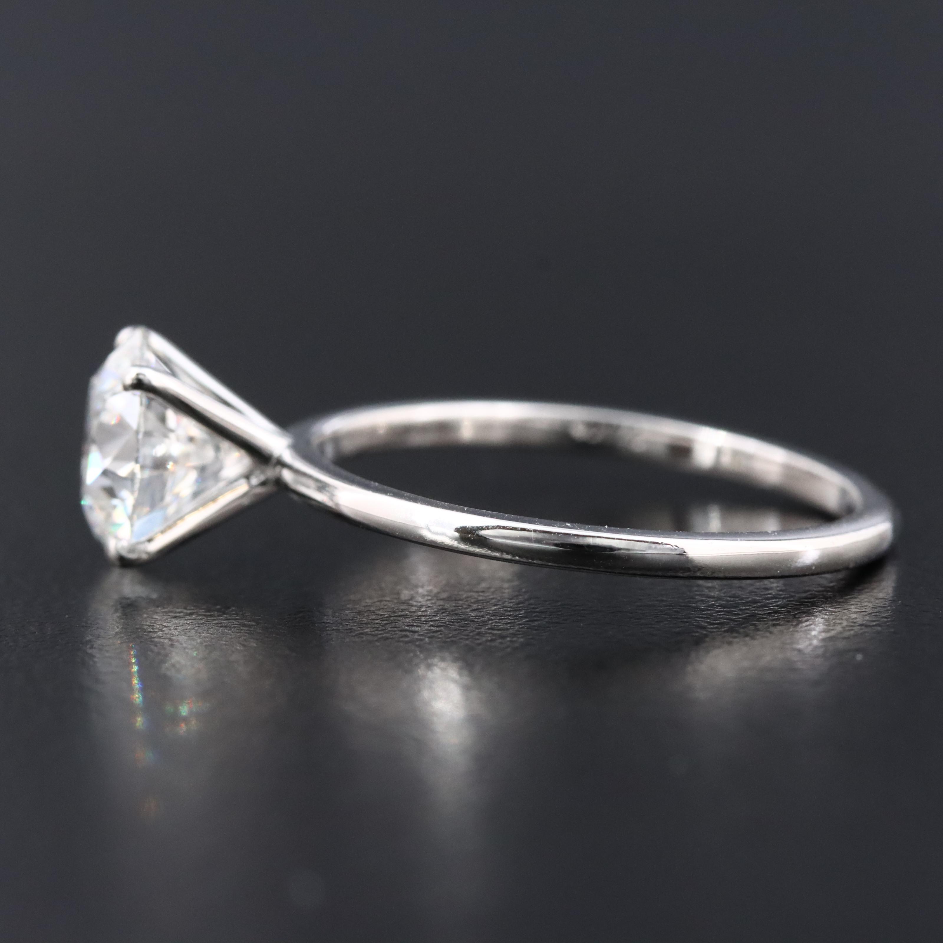 14K 2.00 CT Lab Grown Diamond Ring with an IGI Report