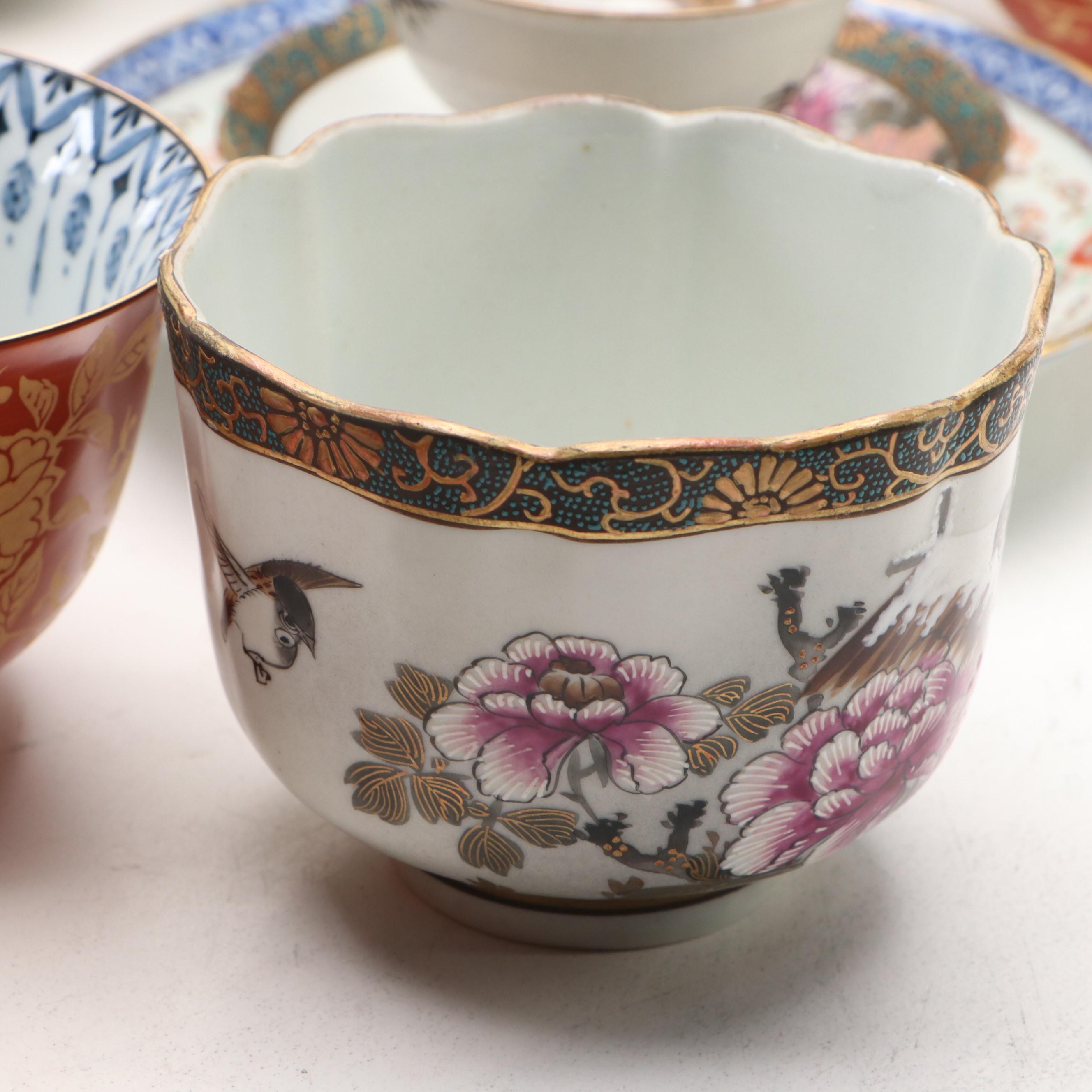 Japanese Kutani and Other Porcelain Tableware