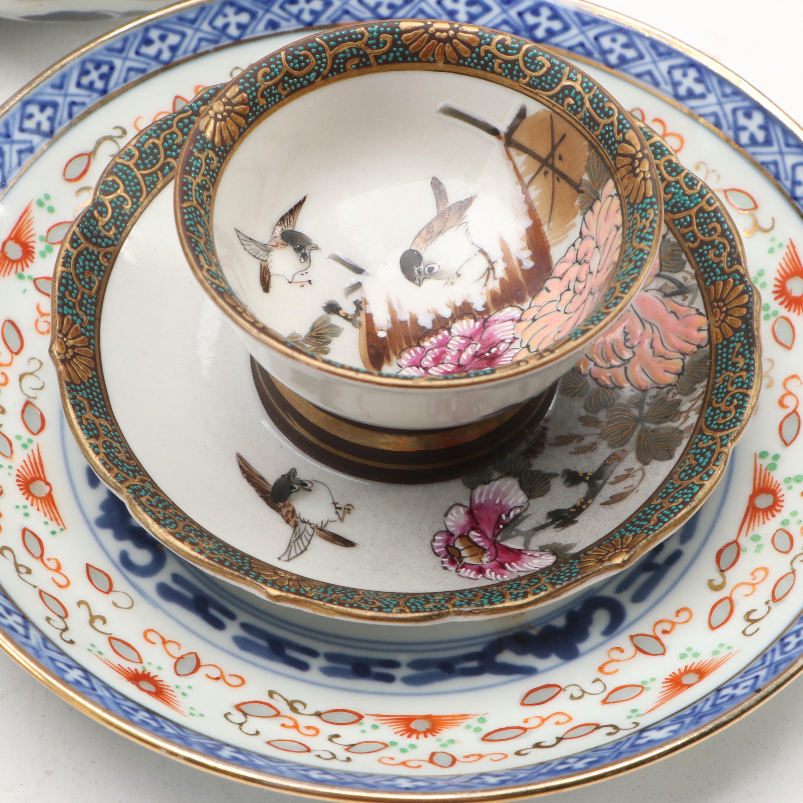 Japanese Kutani and Other Porcelain Tableware