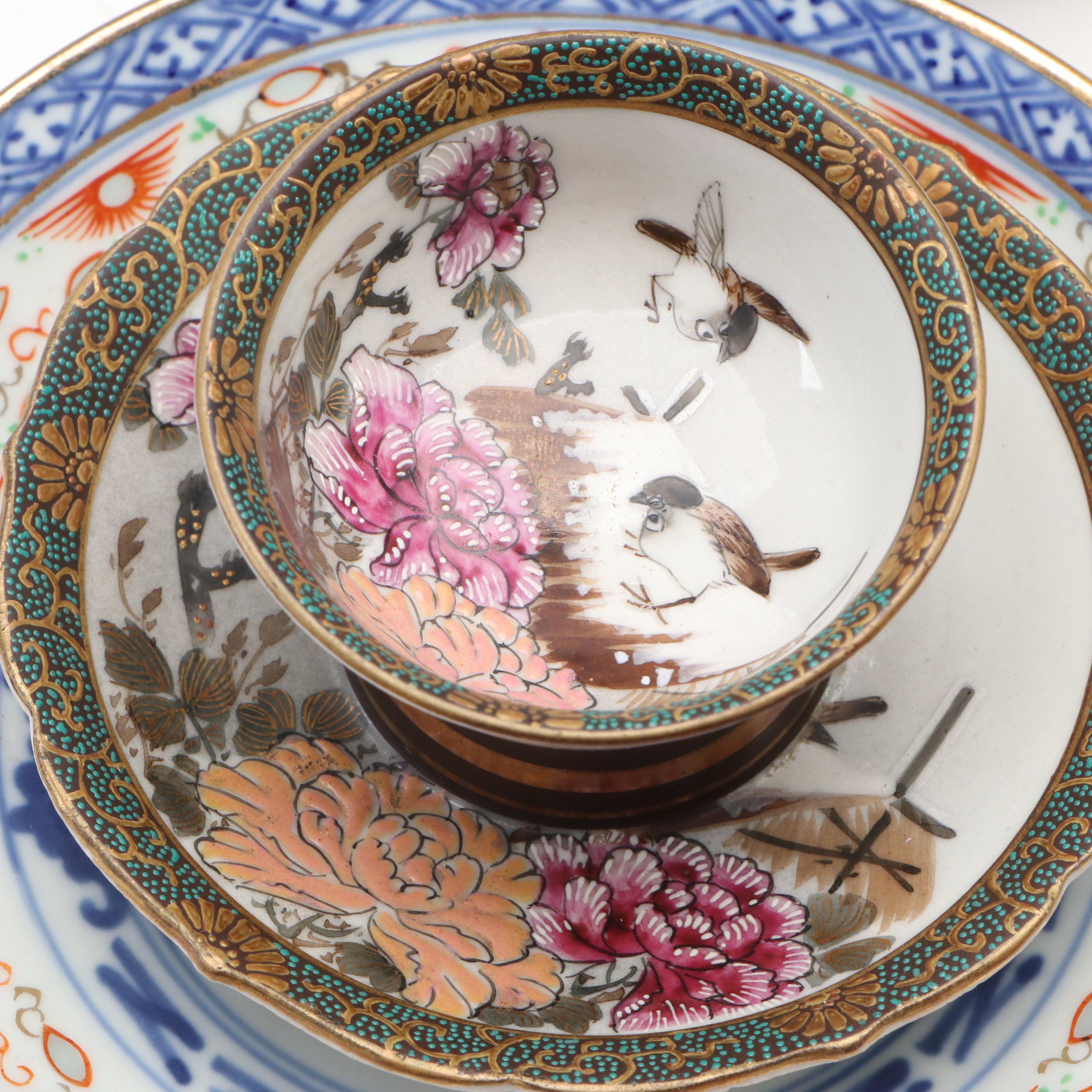 Japanese Kutani and Other Porcelain Tableware