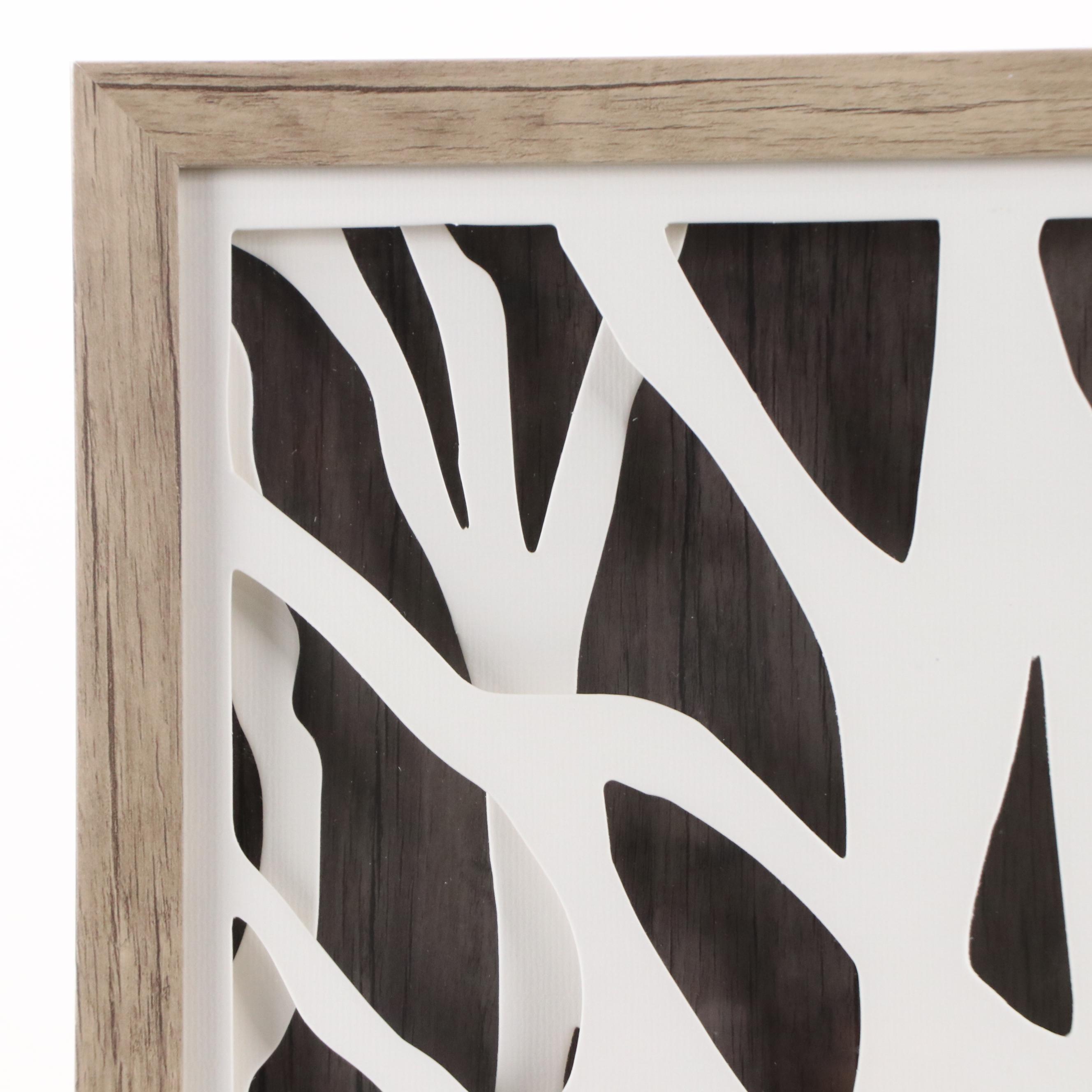 Patton Wall Decor 3-D Paperboard Composition "Neutral Forest," 21st Century