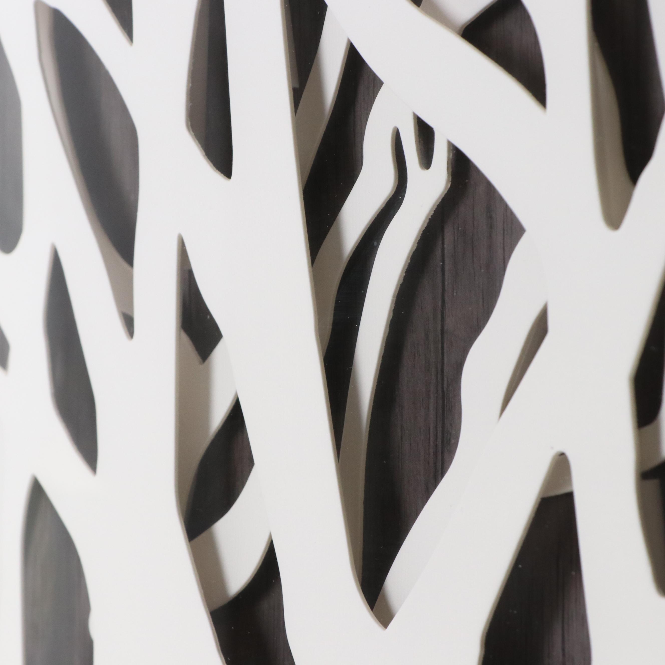 Patton Wall Decor 3-D Paperboard Composition "Neutral Forest," 21st Century