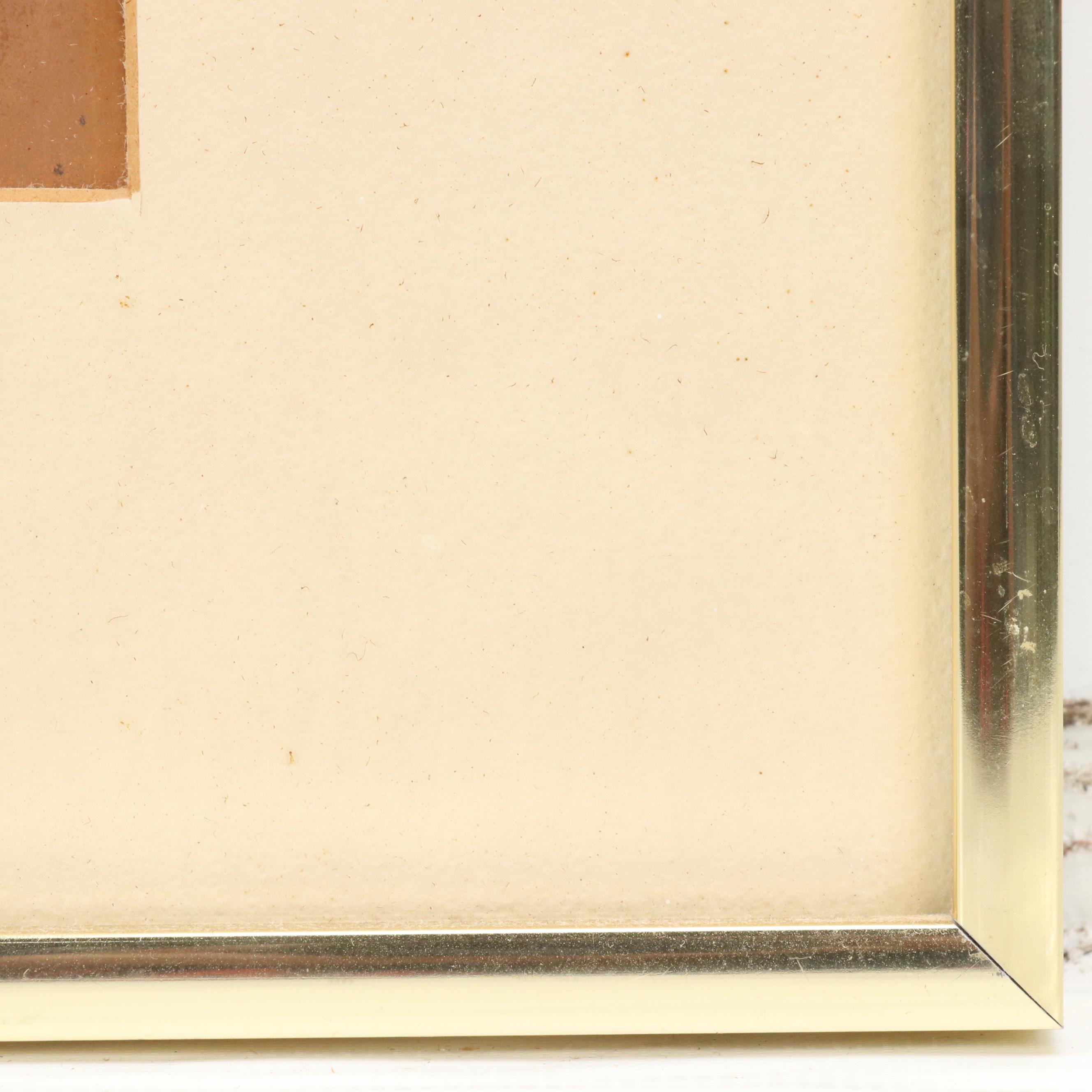 Amram Ebgi Hand-Colored Judaica Relief Print on Embossed Copper