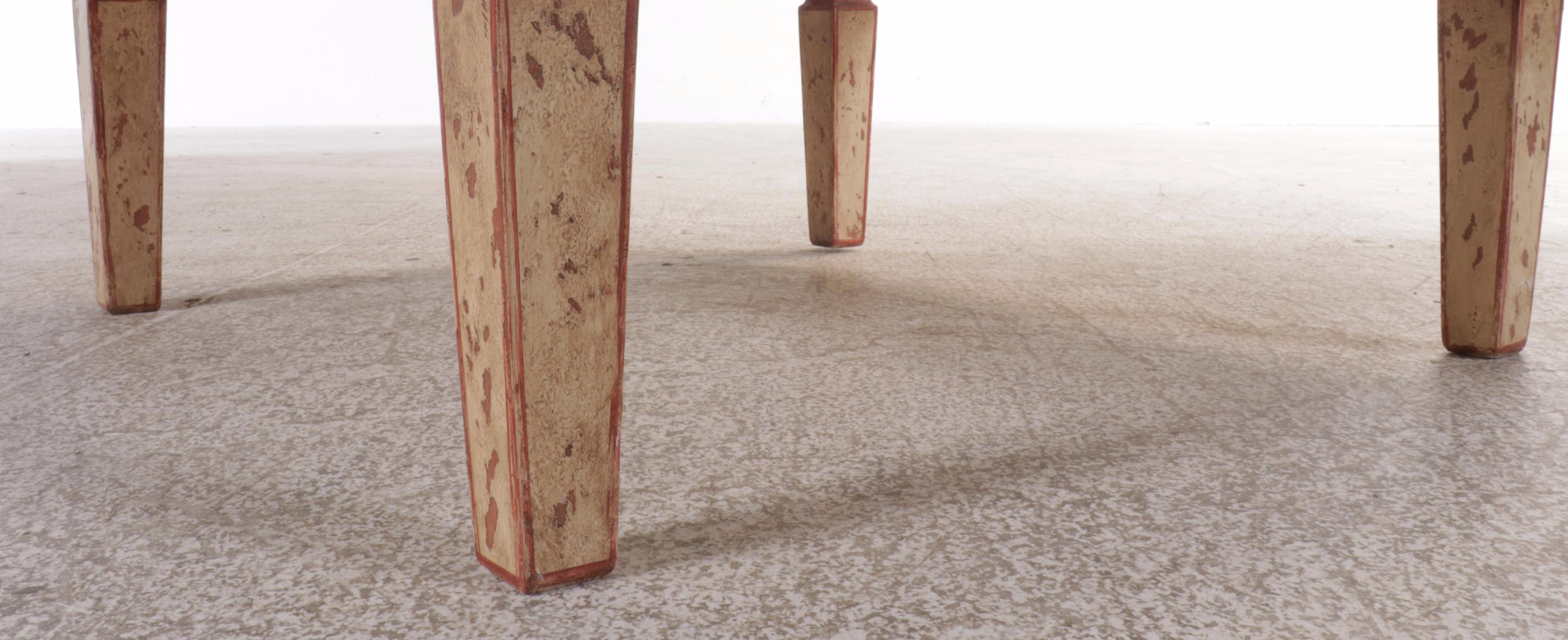 Paint Decorated Coffee Table, Mid to Late 20th Century