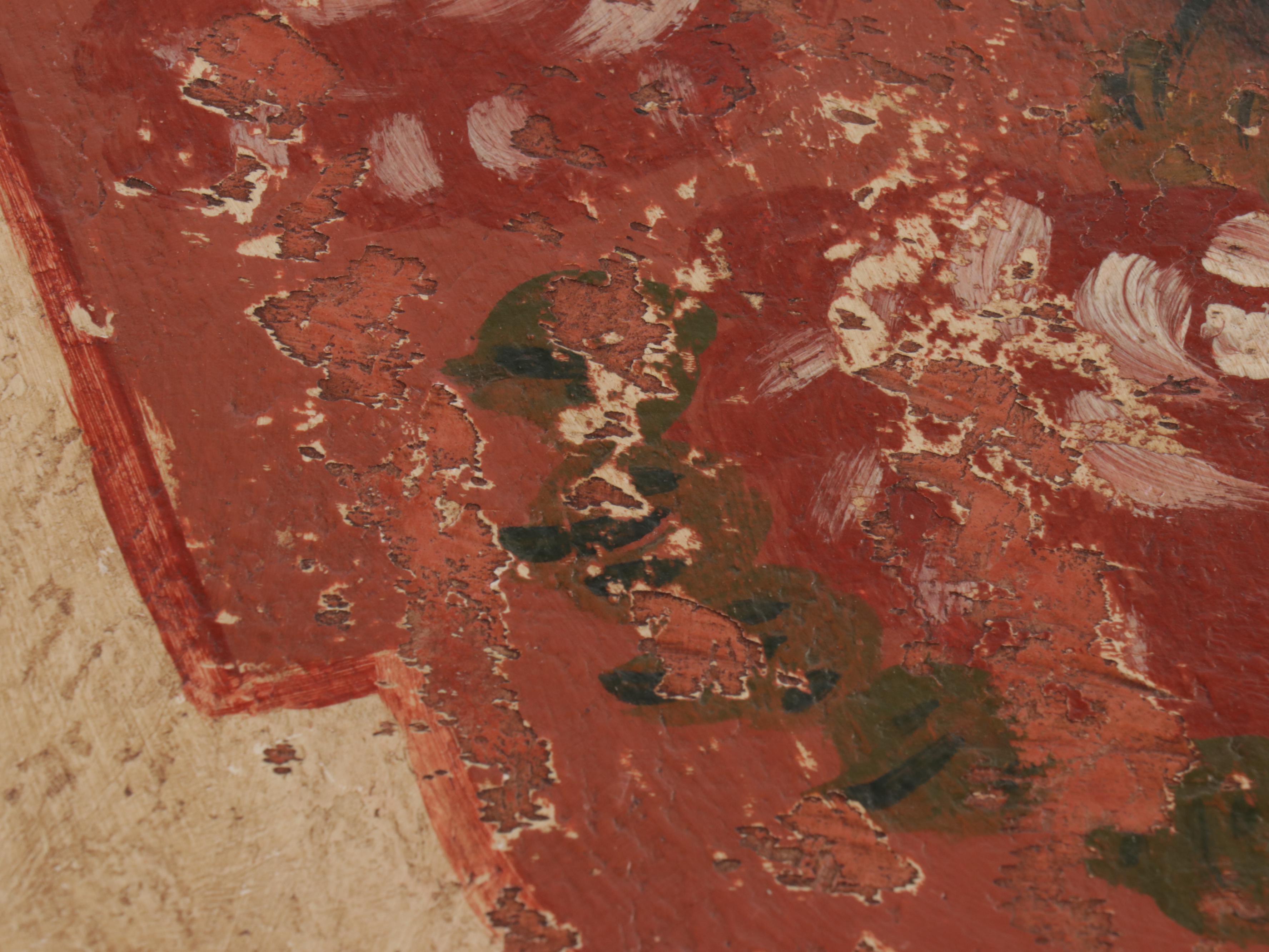 Paint Decorated Coffee Table, Mid to Late 20th Century