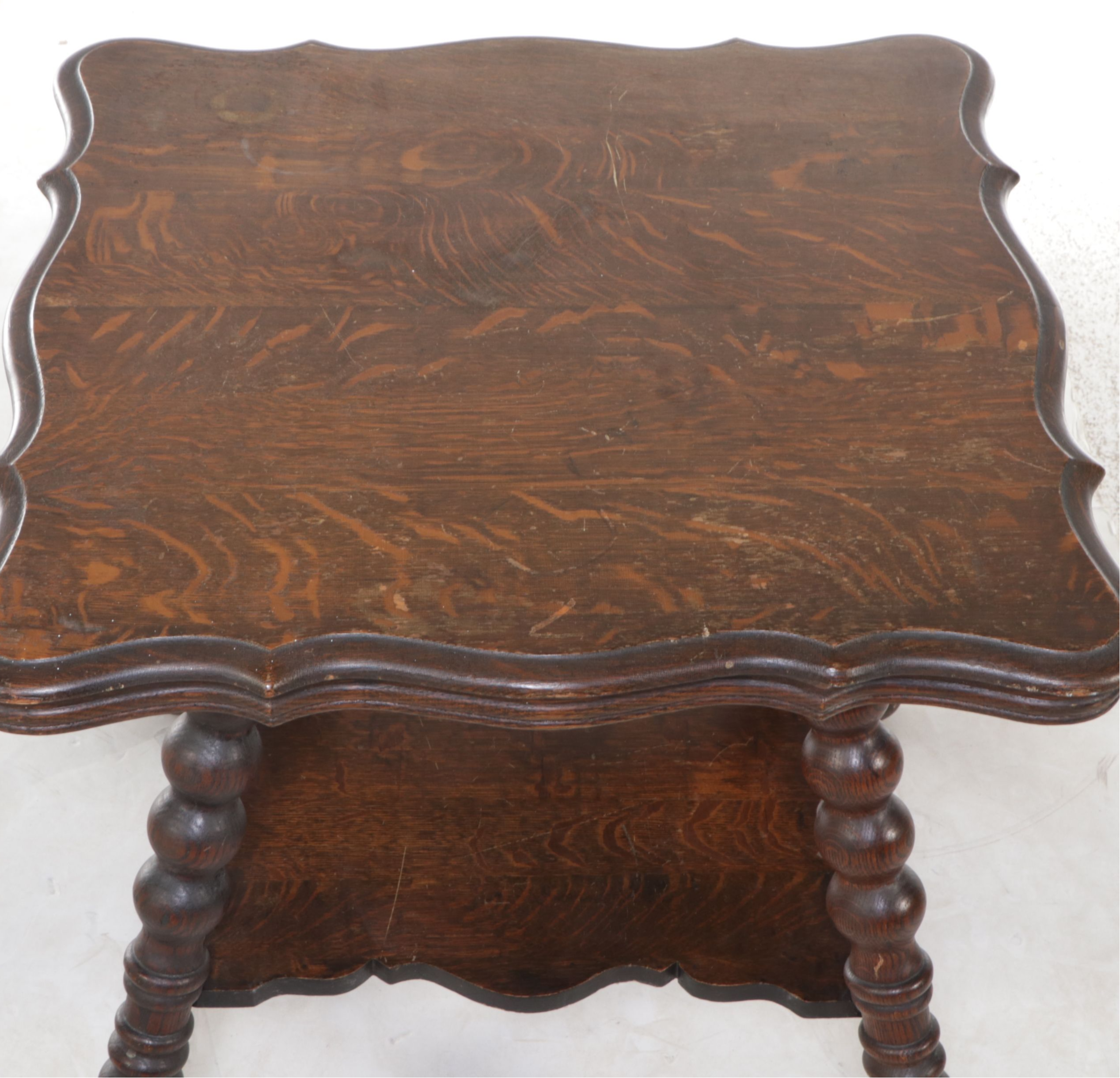 Victorian Tiger Oak Center Table