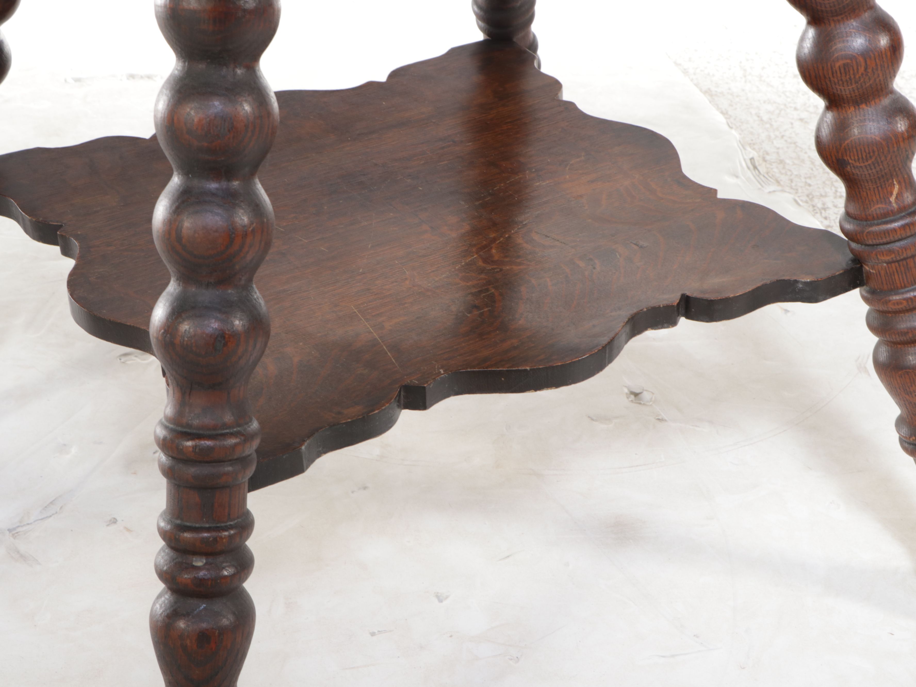 Victorian Tiger Oak Center Table
