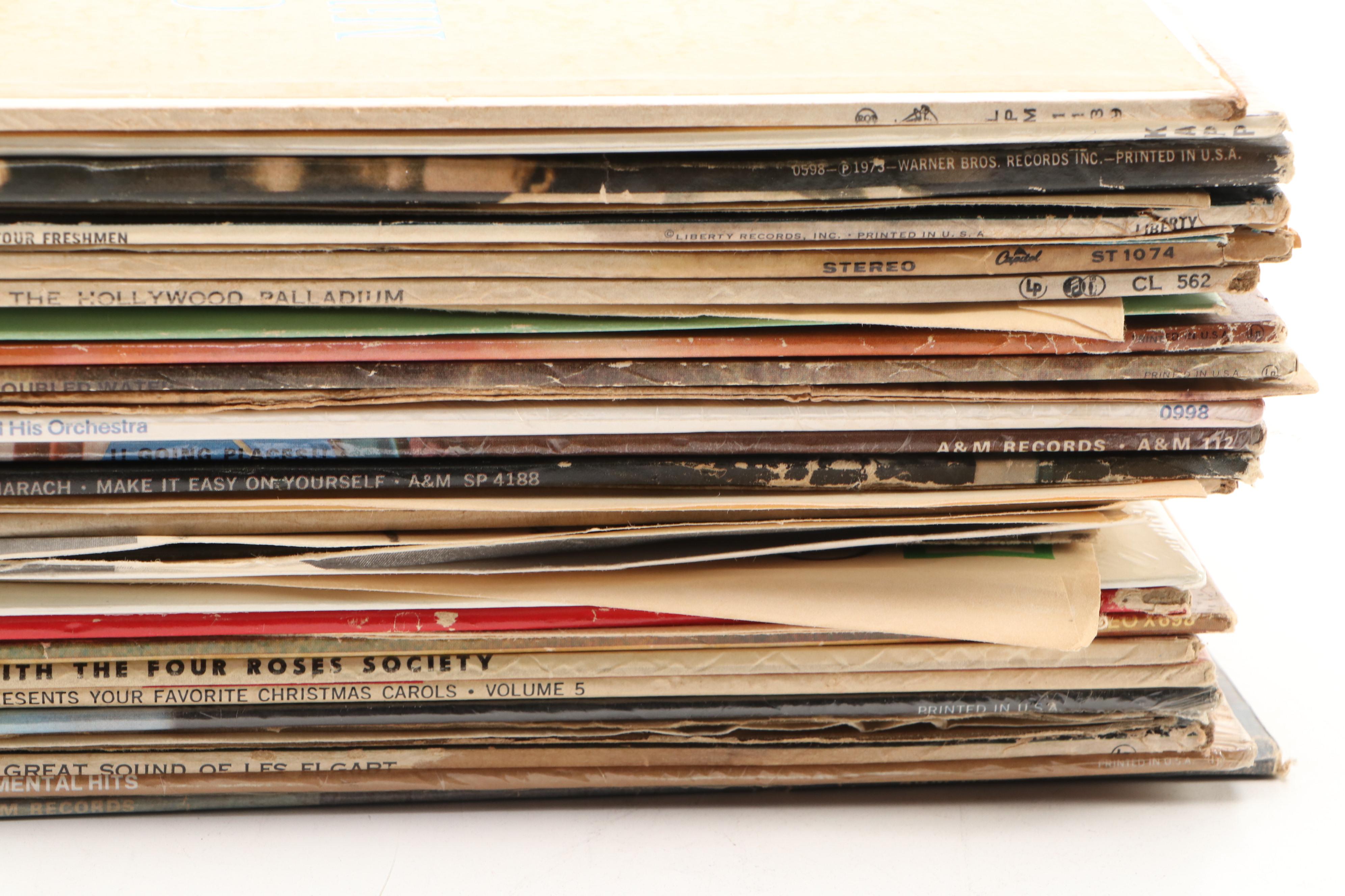 Vinyl Record Collection Featuring Ray Conniff, Bing Crosby and Peggy Lee