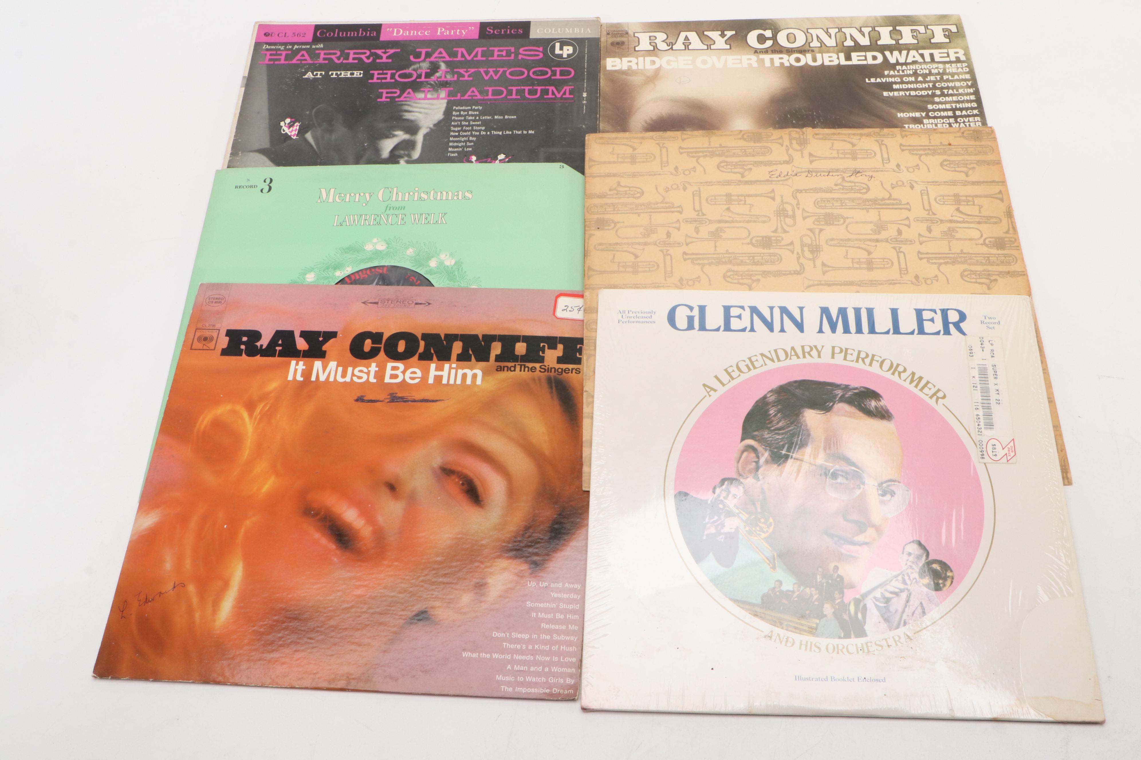 Vinyl Record Collection Featuring Ray Conniff, Bing Crosby and Peggy Lee
