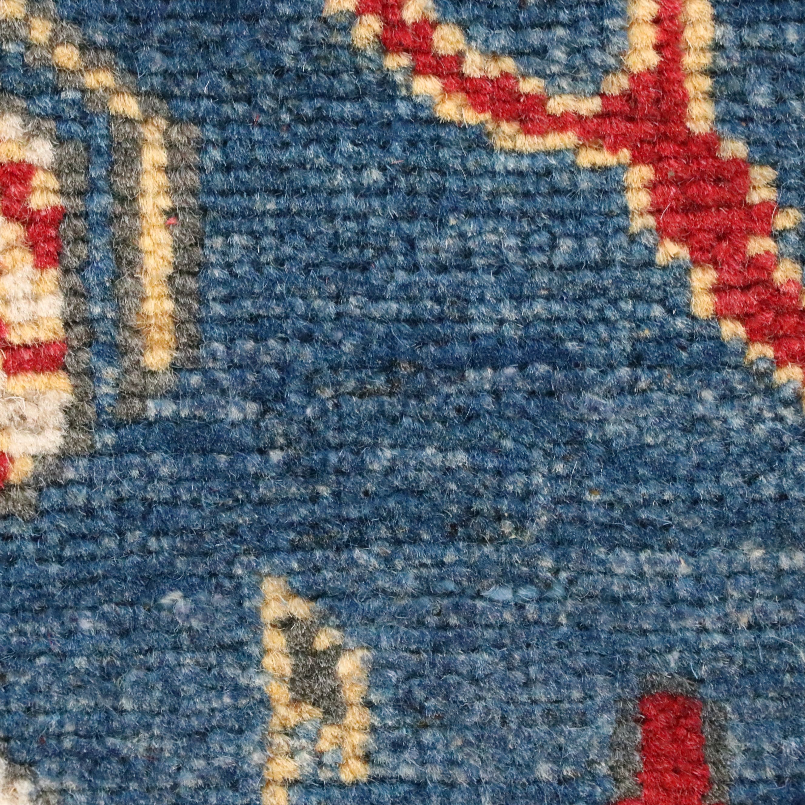 2'8 x 4'2 Hand-Knotted Afghan Pictorial War Accent Rug