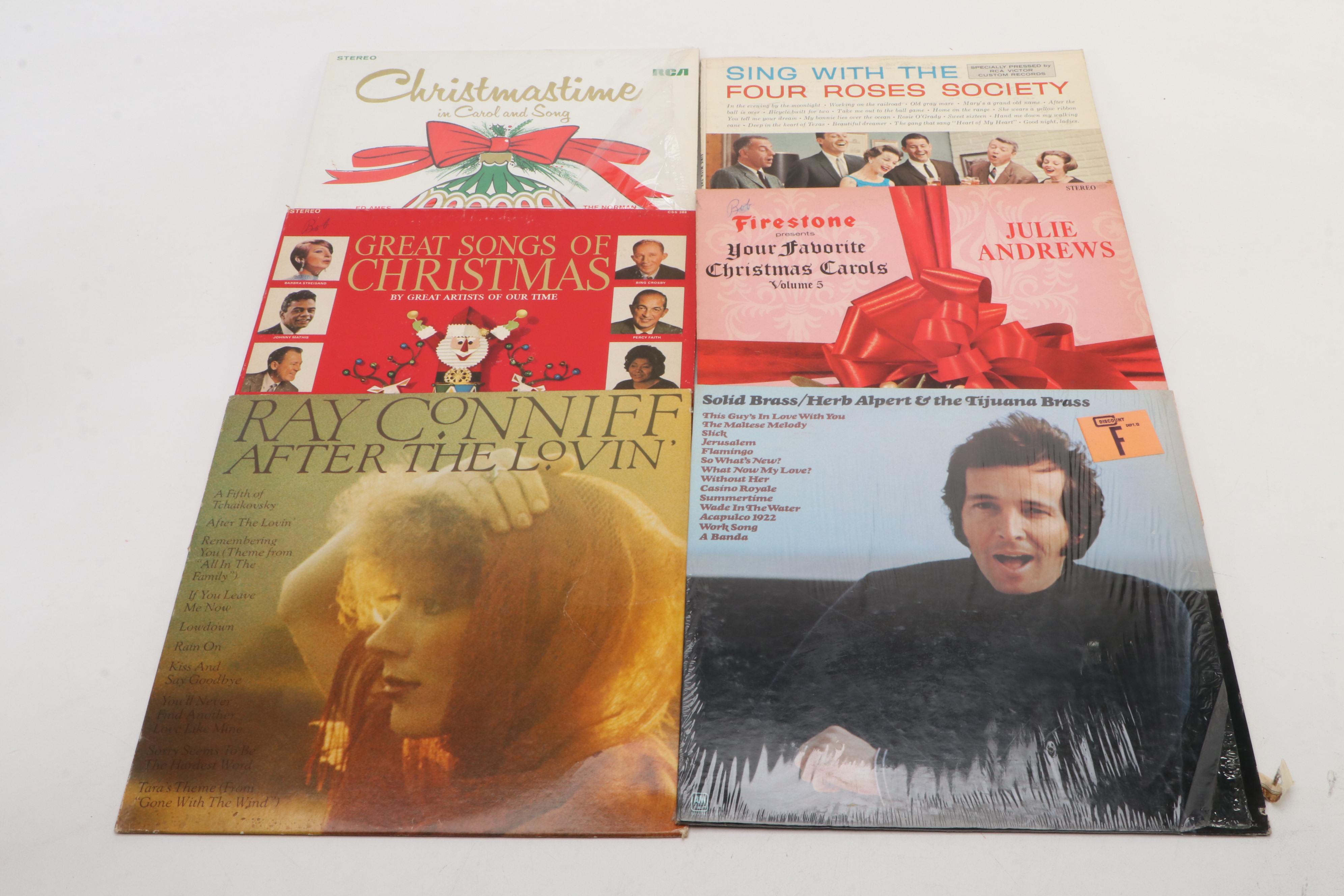 Vinyl Record Collection Featuring Ray Conniff, Bing Crosby and Peggy Lee