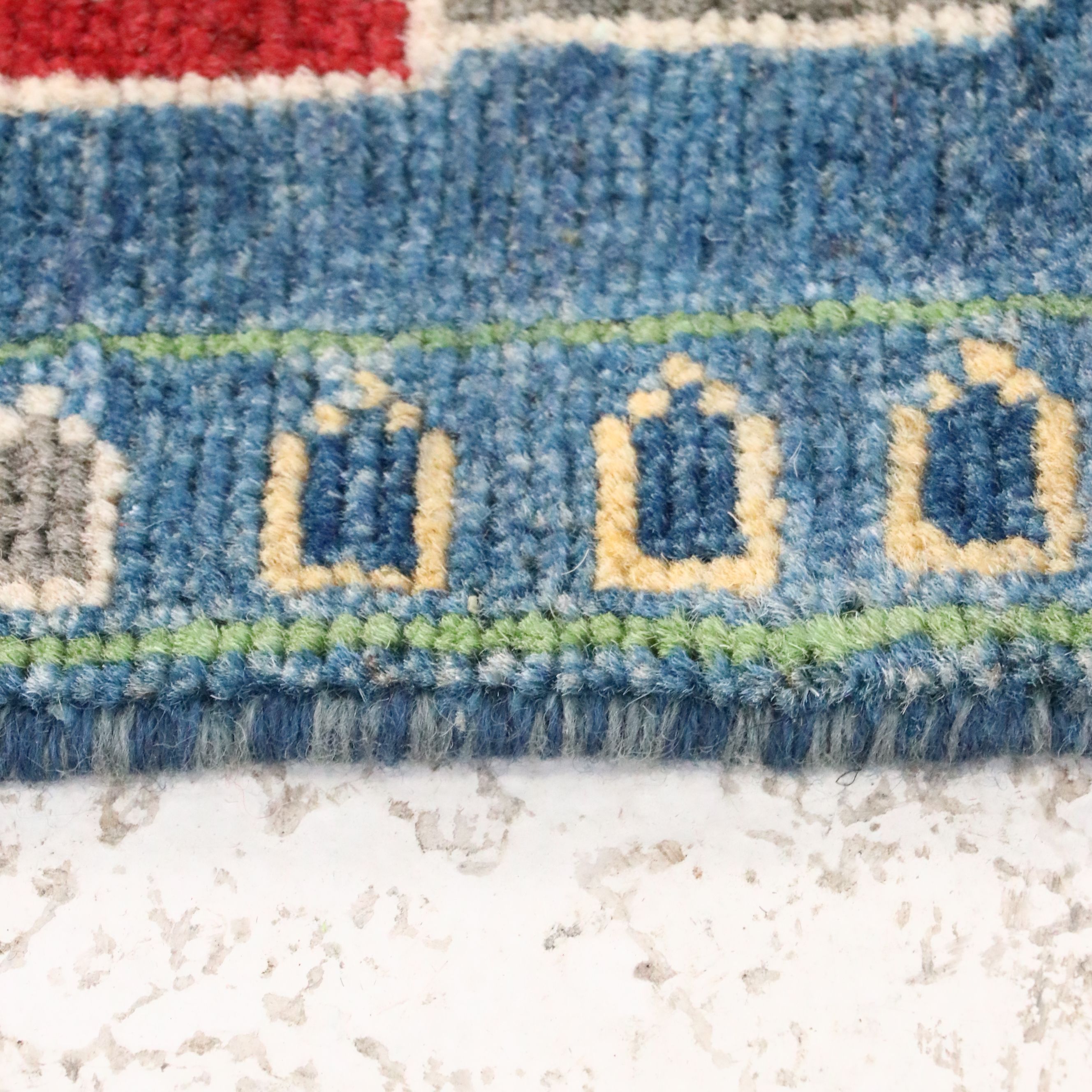 2'8 x 4'2 Hand-Knotted Afghan Pictorial War Accent Rug