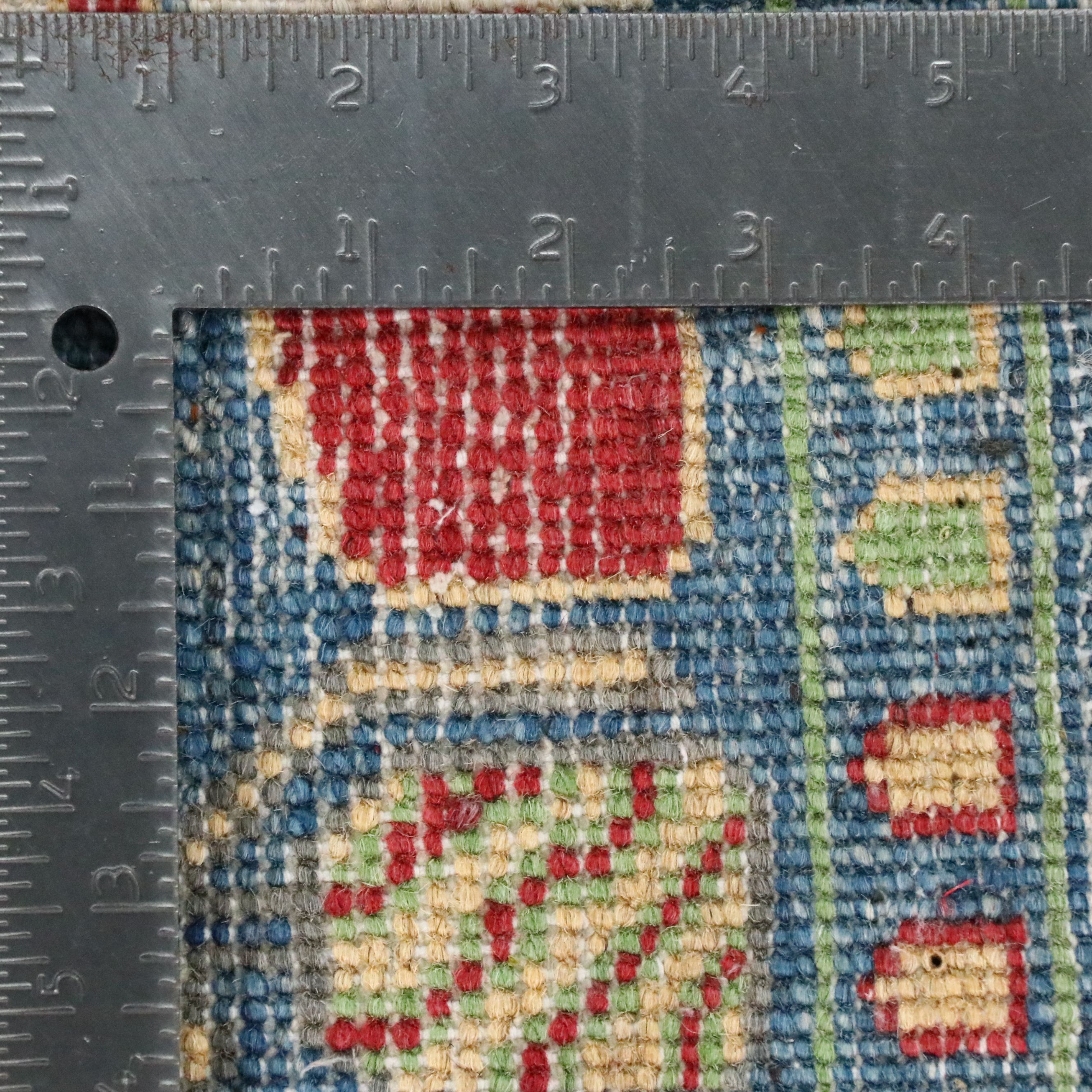 2'8 x 4'2 Hand-Knotted Afghan Pictorial War Accent Rug