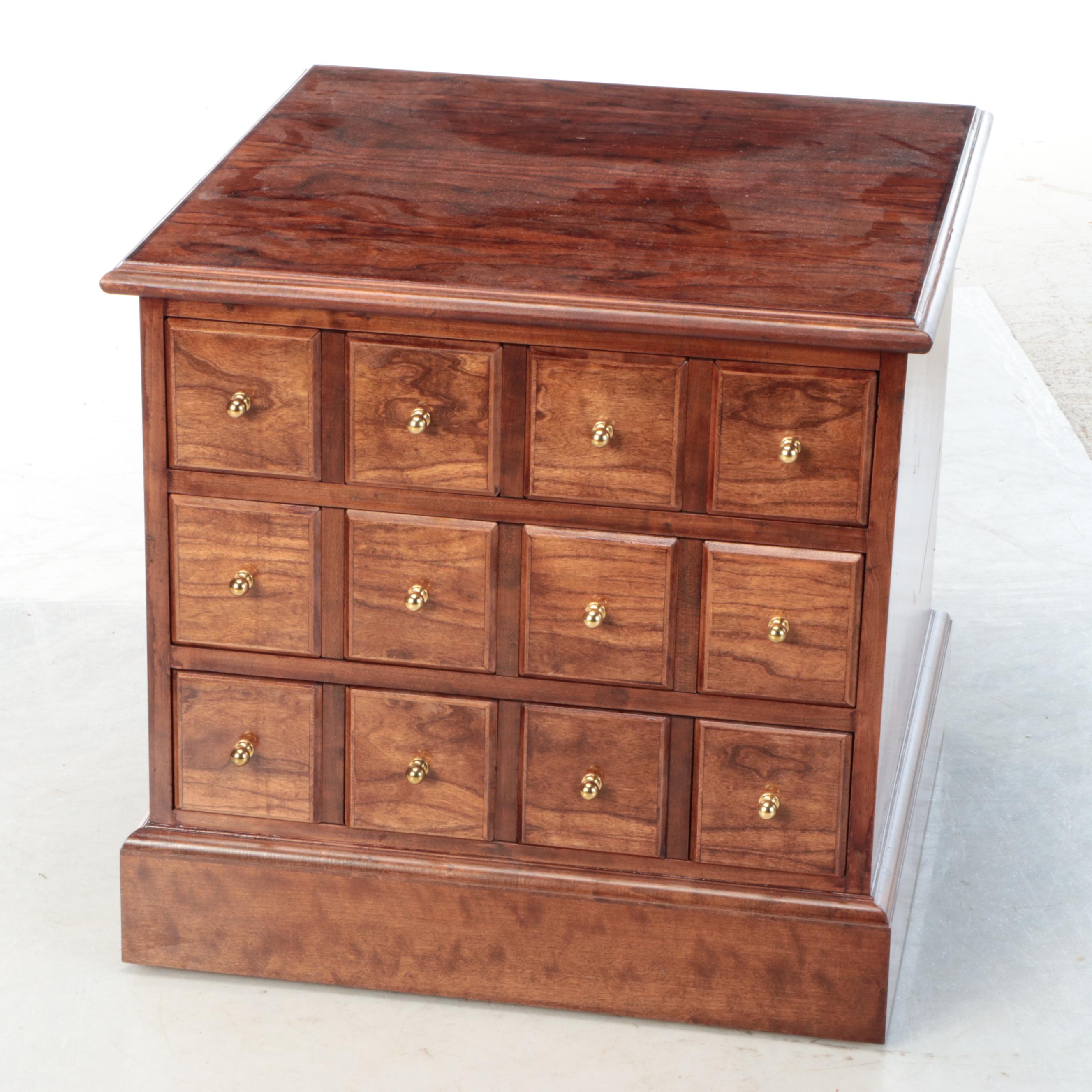 Pair of Mahogany Finished Nightstands, Late 20th to 21st Century
