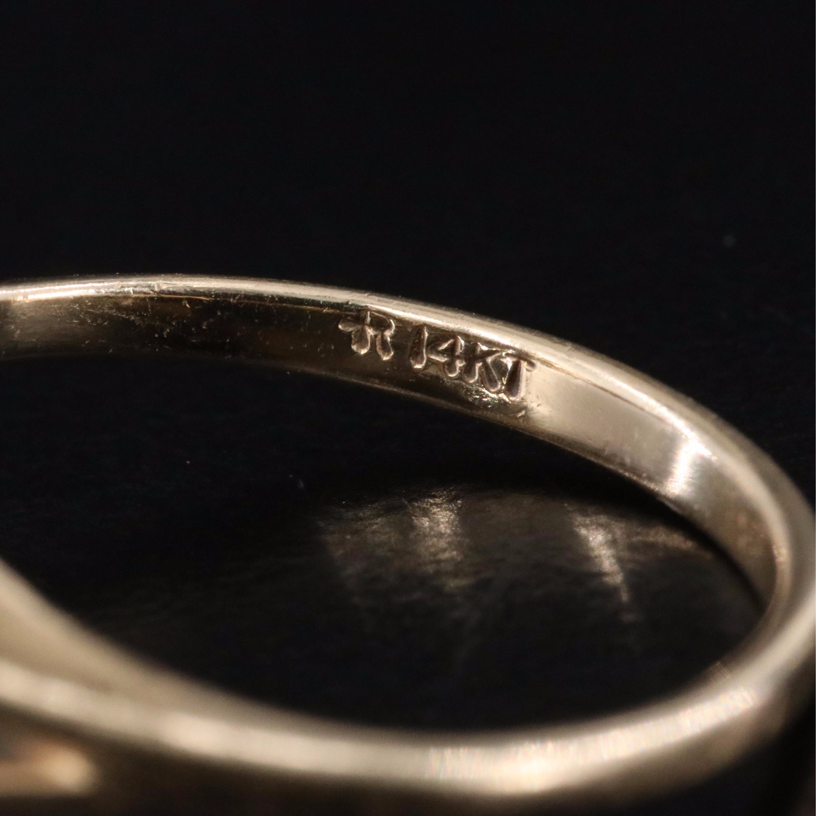 14K Sapphire and Diamond Ring