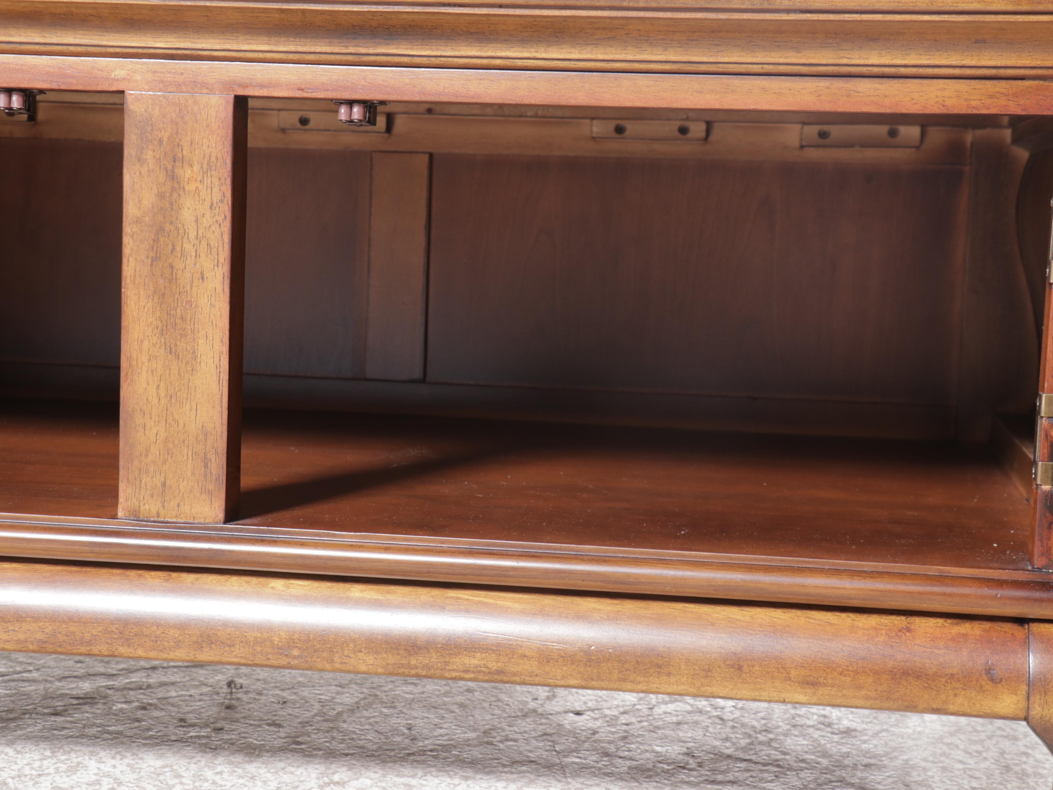 Bernhardt Furniture French Provincial Style Coffee Table with Storage