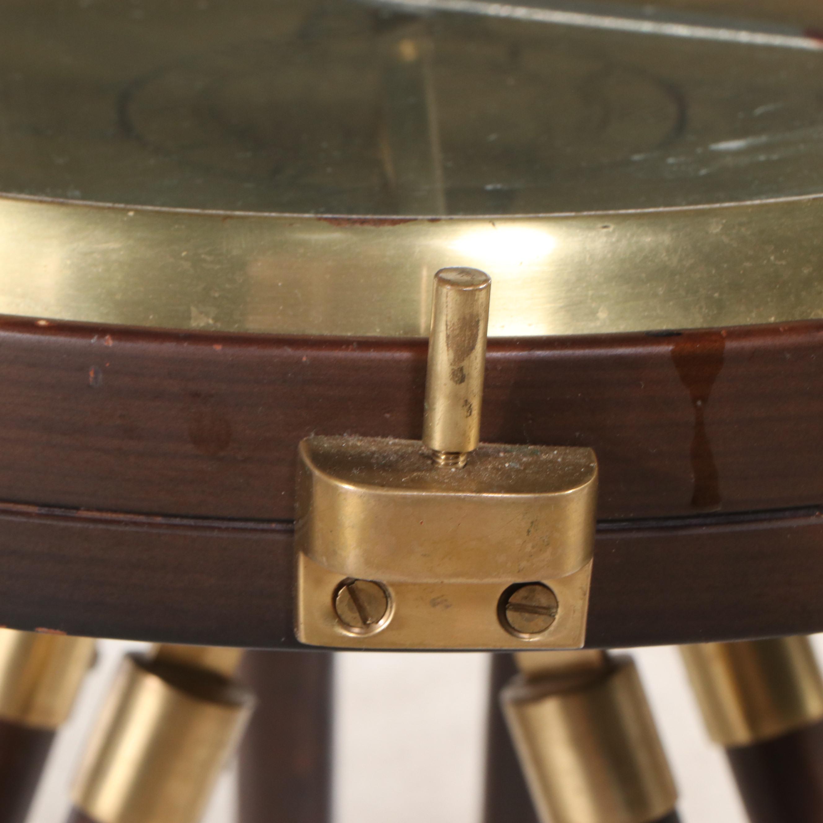 Decorative Tripod Compass Accent Table , 21st Century
