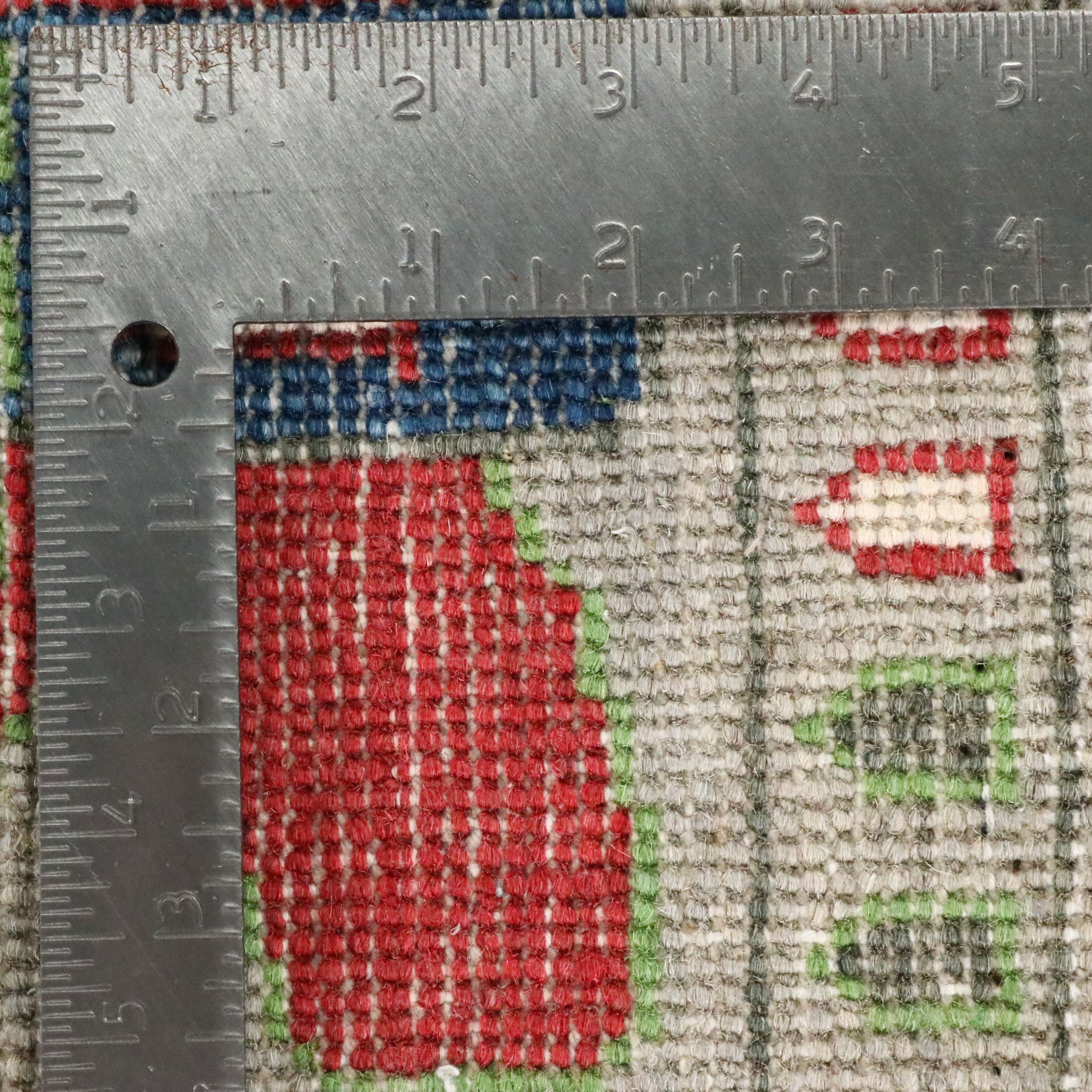 2'9 x 4'3 Hand-Knotted Afghan Pictorial War Accent Rug