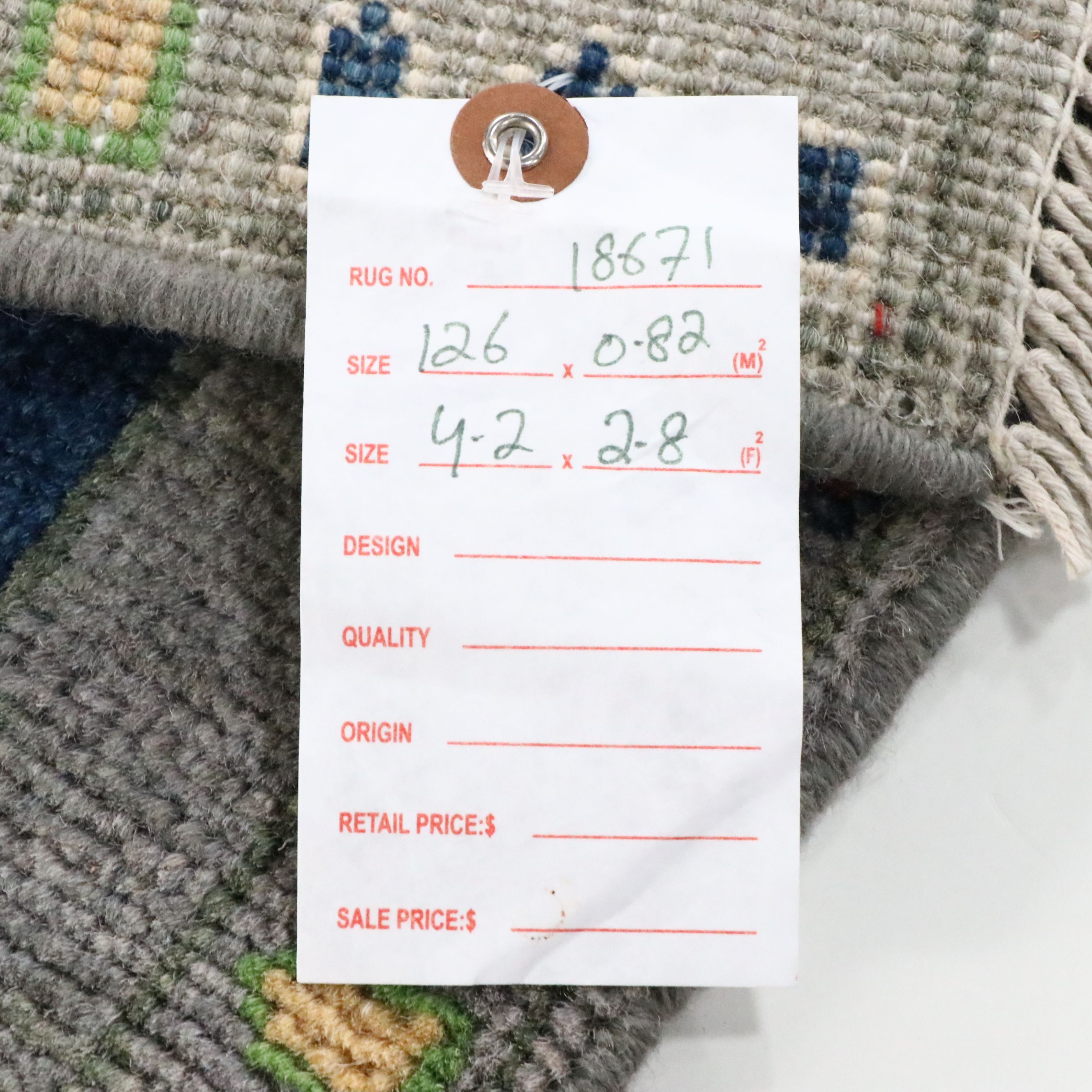 2'9 x 4'3 Hand-Knotted Afghan Pictorial War Accent Rug