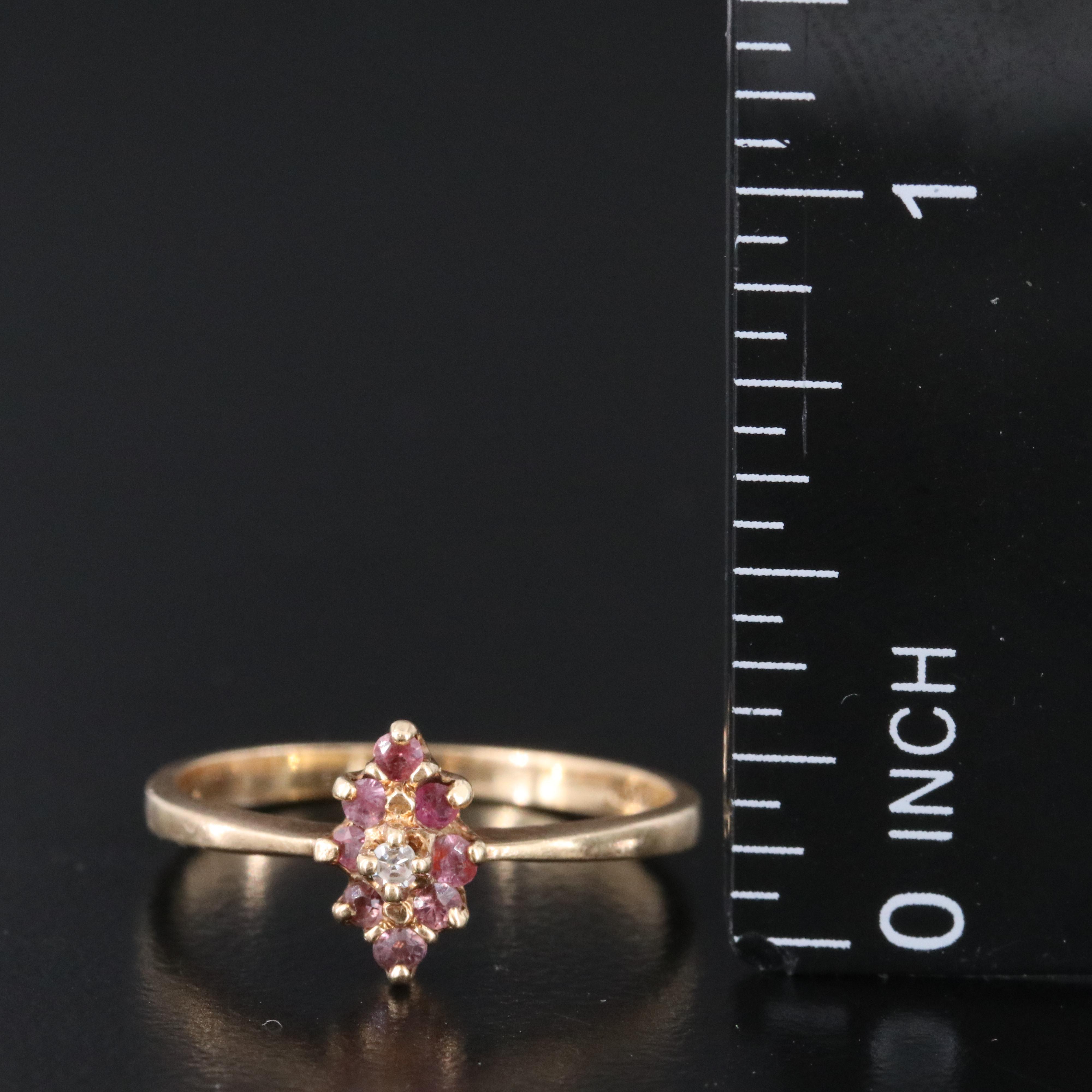 10K Ruby and Diamond Ring