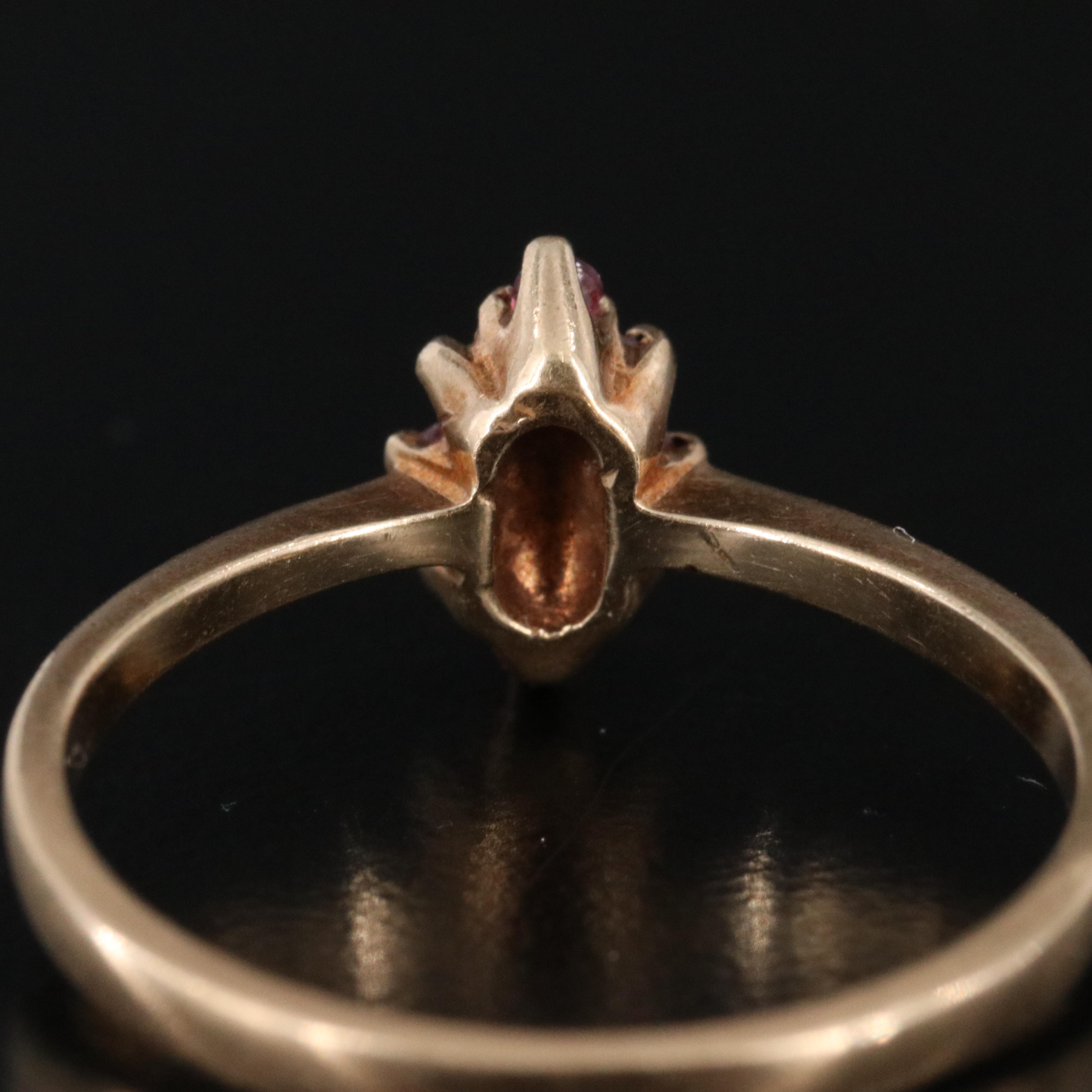 10K Ruby and Diamond Ring