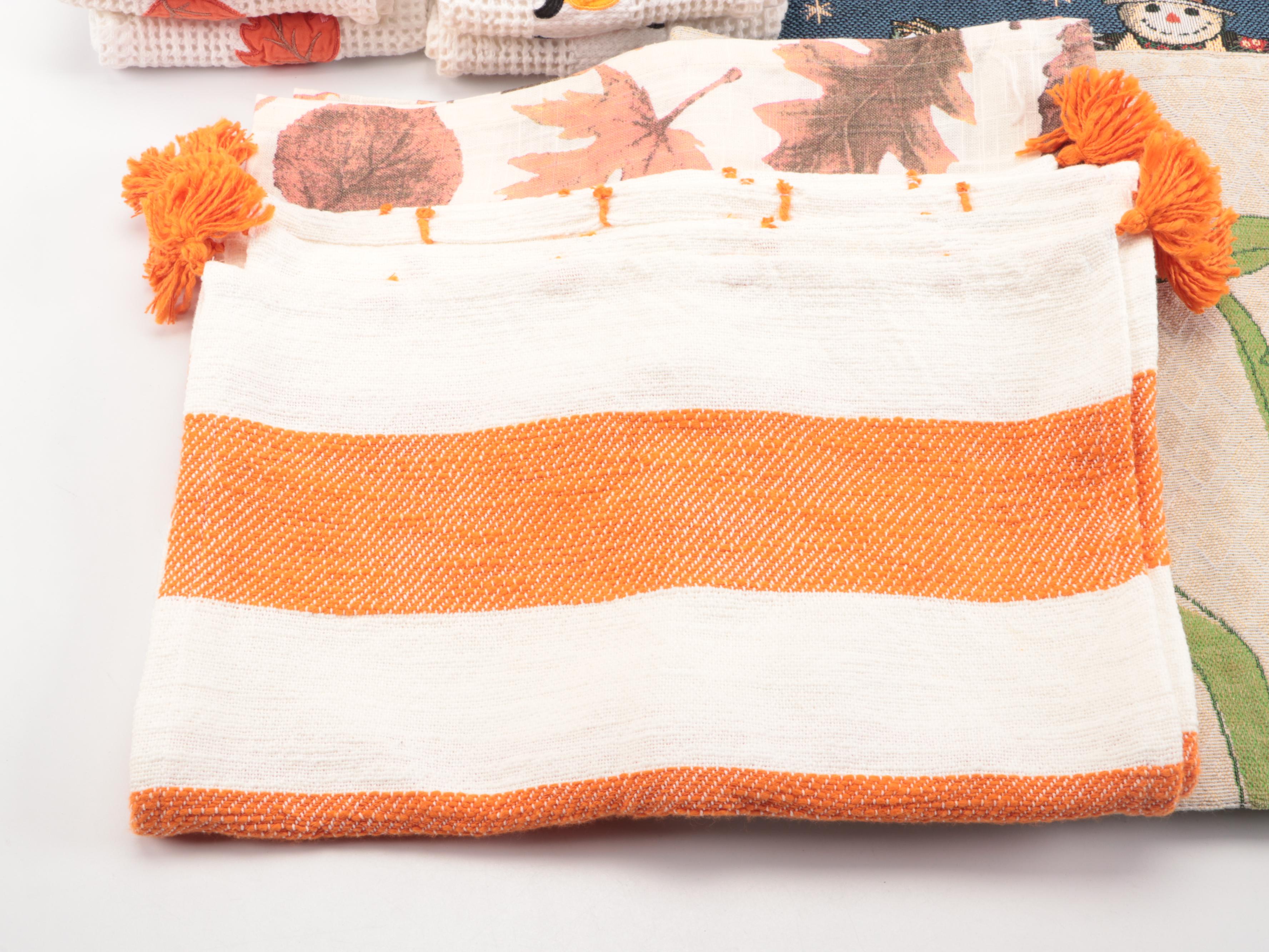 Mary Engelbreit Bowl with Other Fall and Halloween Themed Tableware