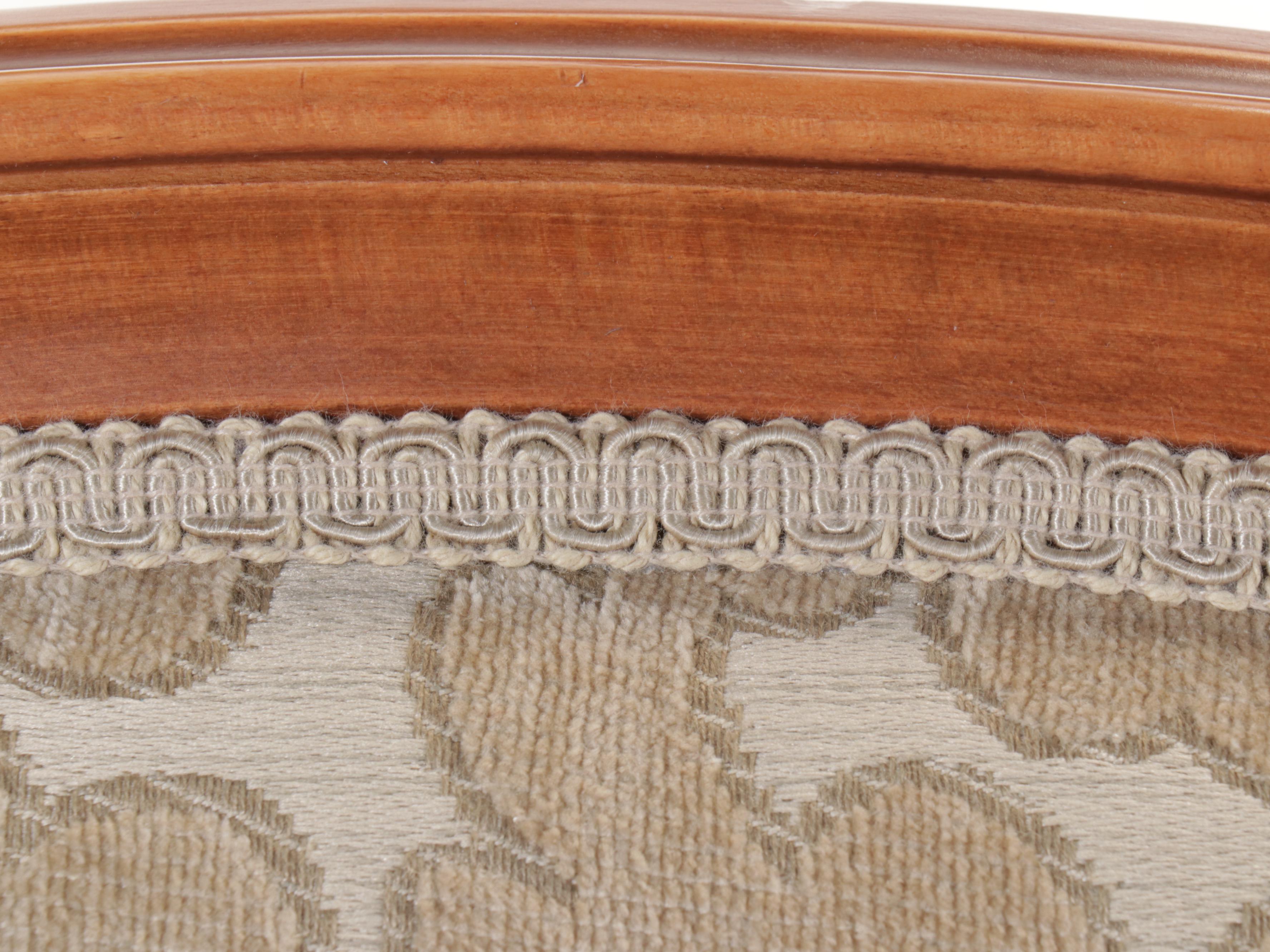 French Provincial Upholstered Fauteuil, Late 20th Century