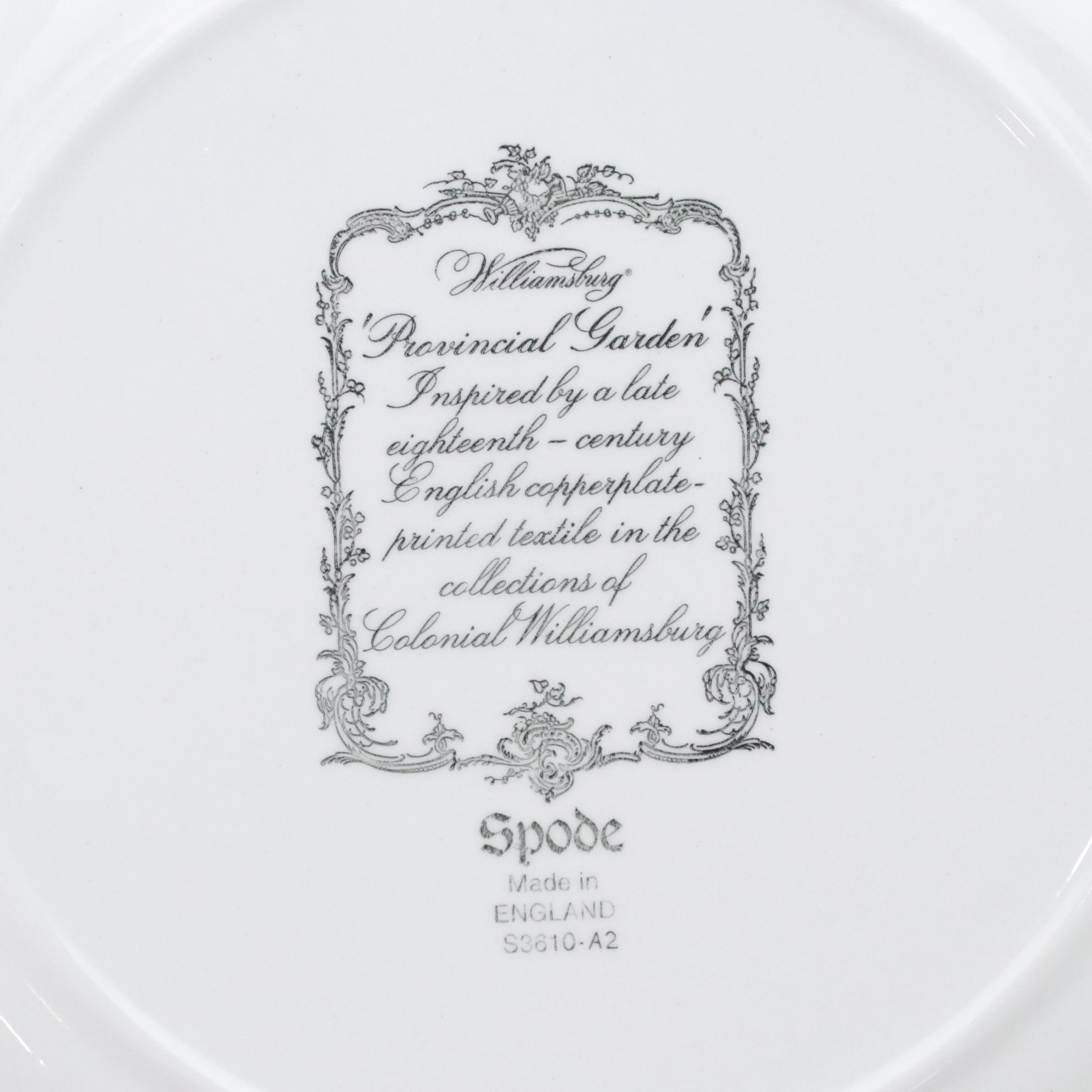 Spode Williamsburg "Provincial Garden" Cranberry Dinnerware Set for Eight