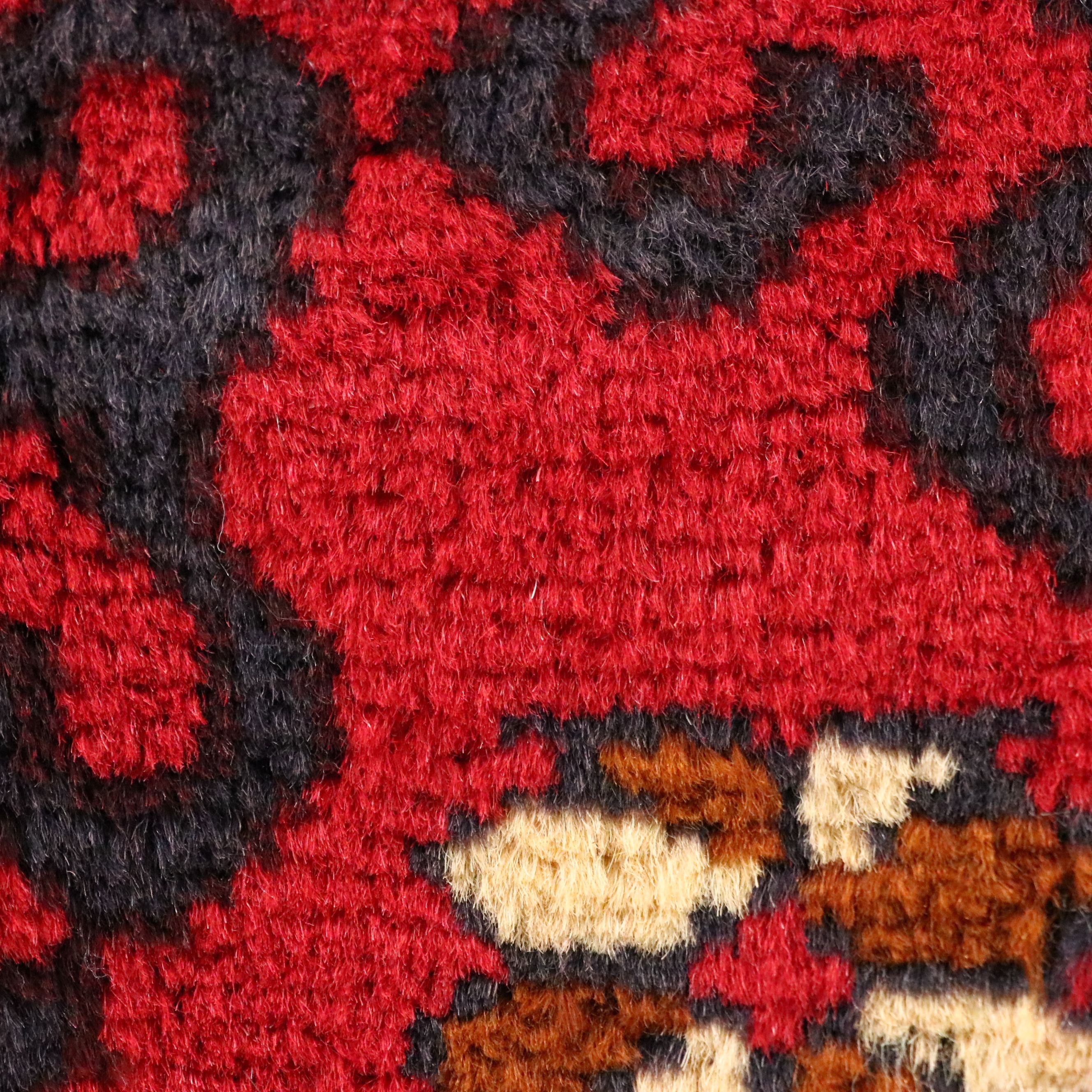 Hand-Knotted Afghan Baluch Balisht Cushion Cover