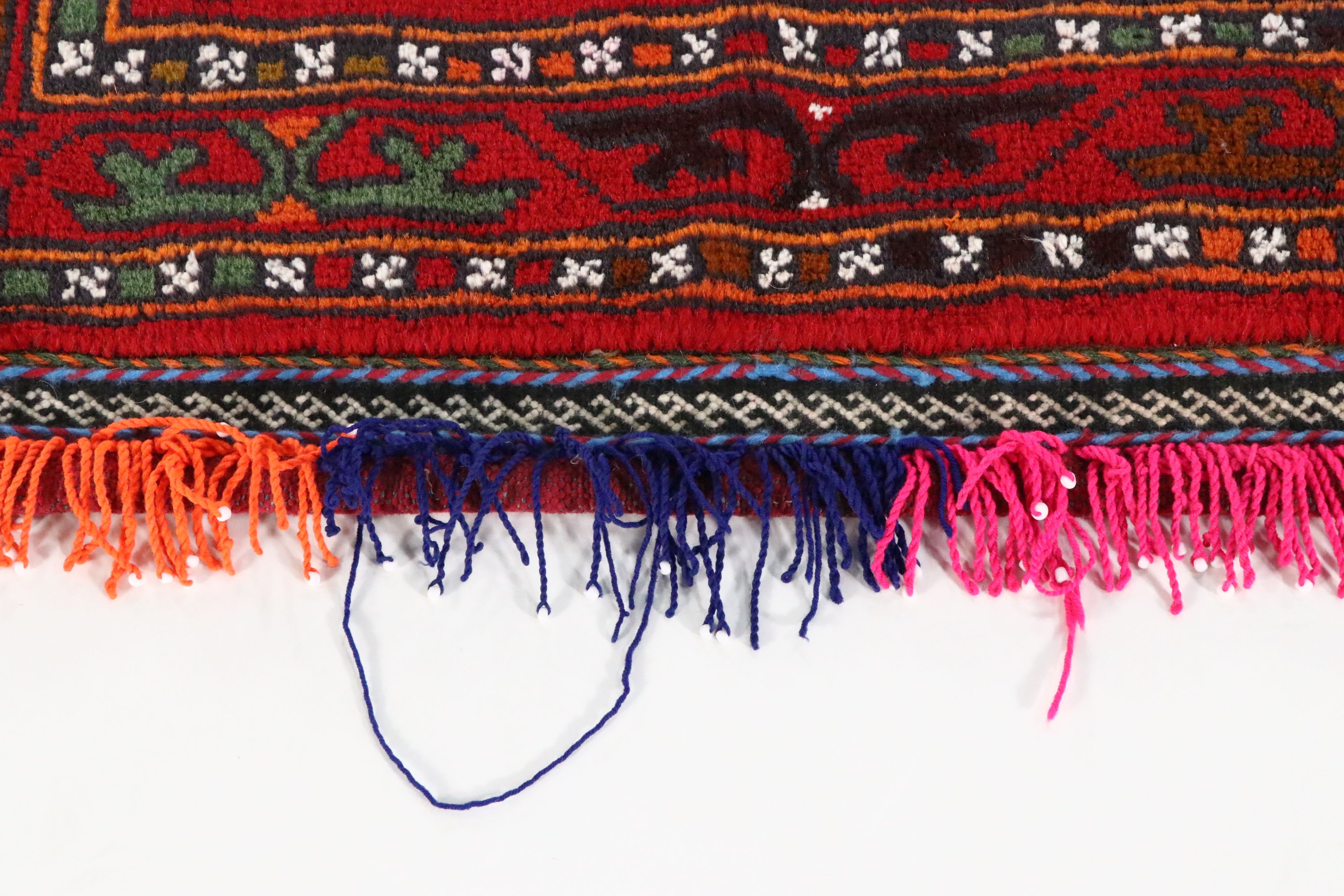 Hand-Knotted Afghan Baluch Balisht Cushion Cover