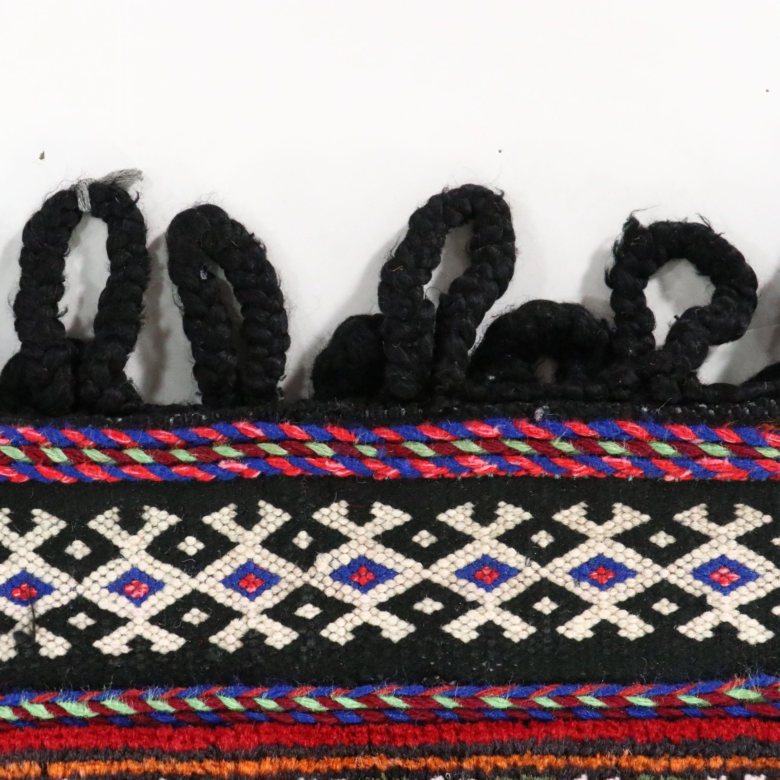 Hand-Knotted Afghan Baluch Balisht Cushion Cover