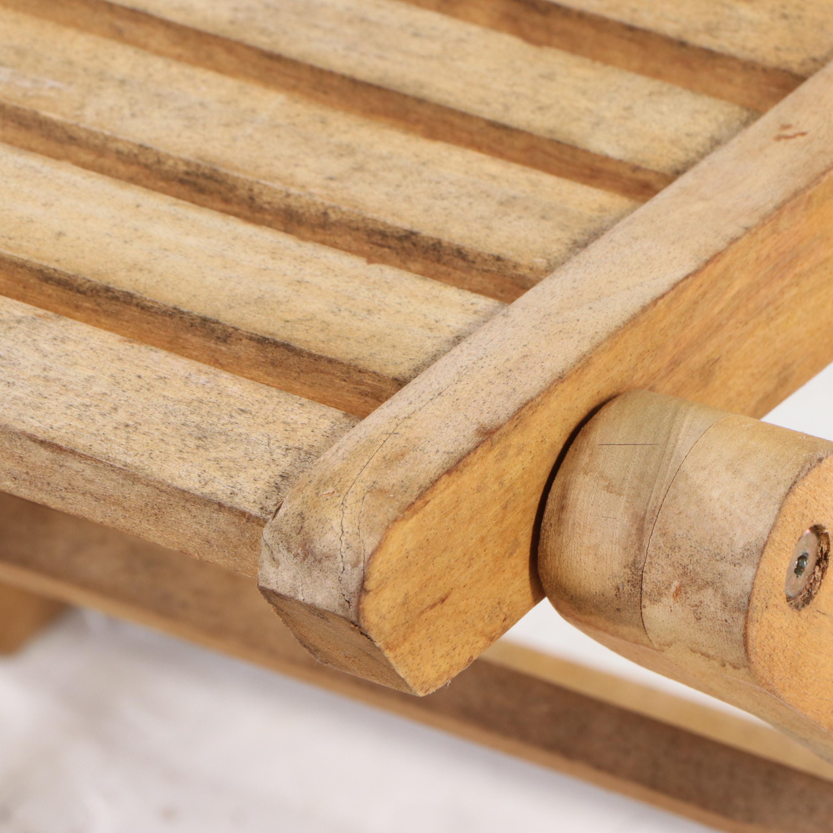 Patio Joy Wooden Folding Table and Chairs