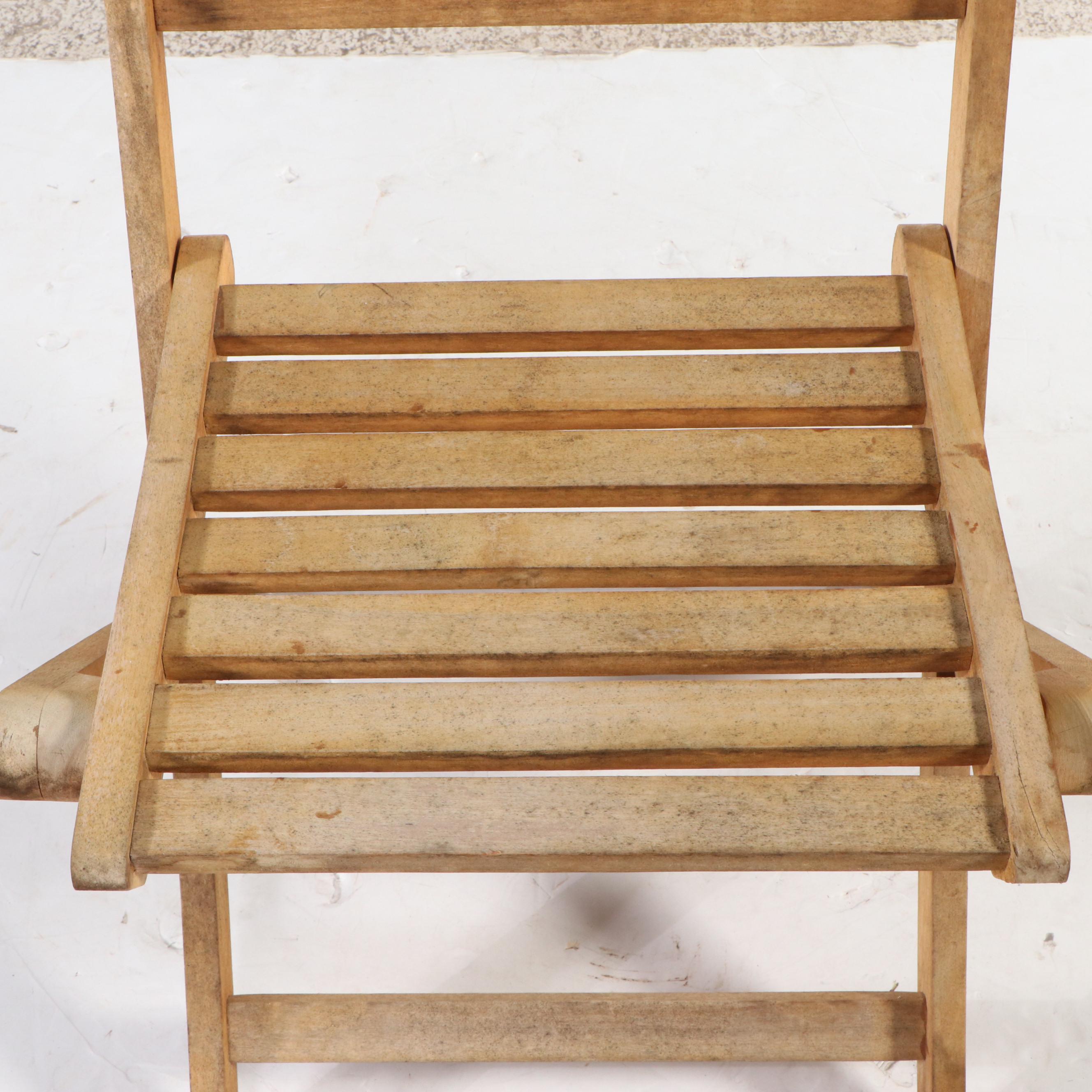 Patio Joy Wooden Folding Table and Chairs