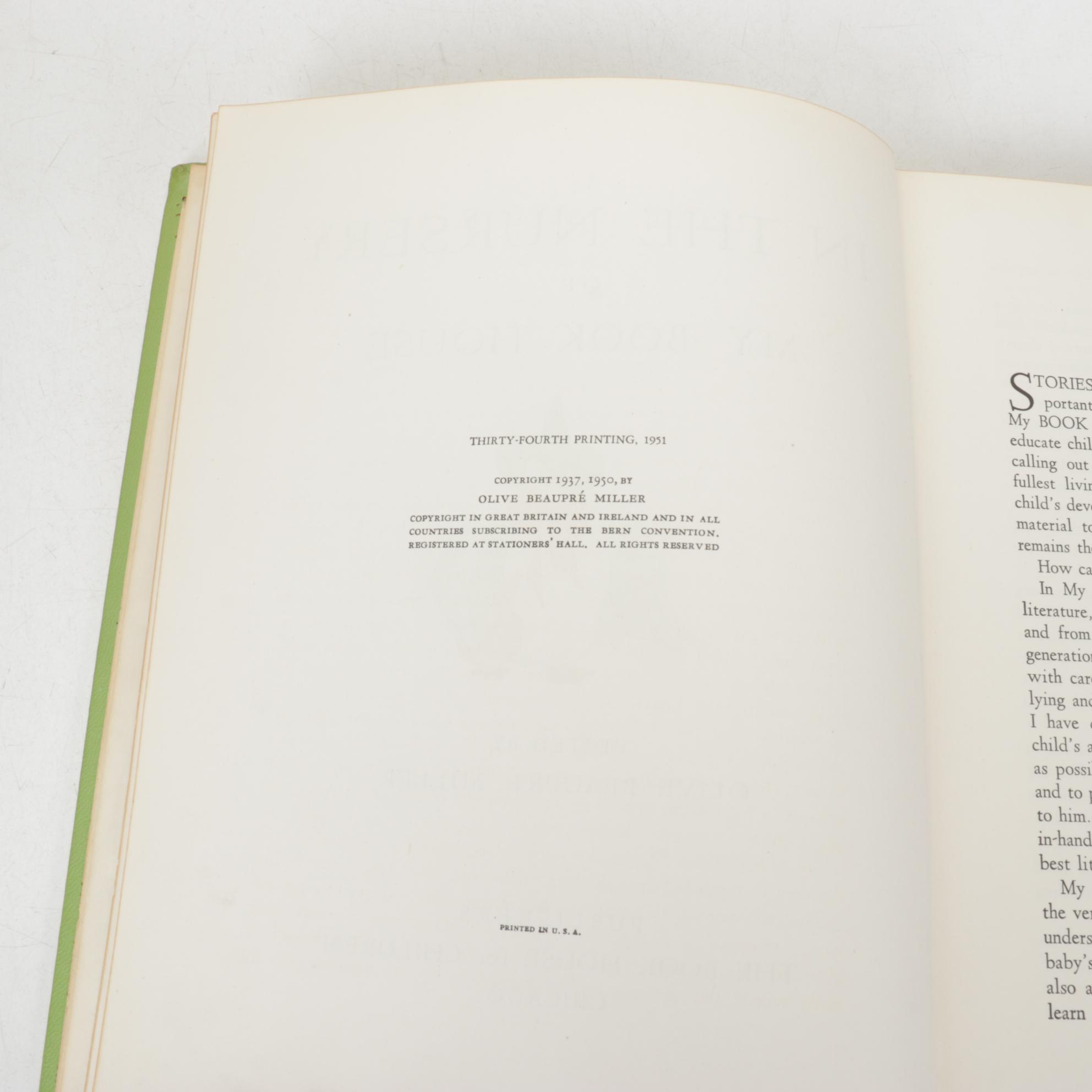 "My Book House" Twelve Volume Set by Olive Beaupre Miller, 1951