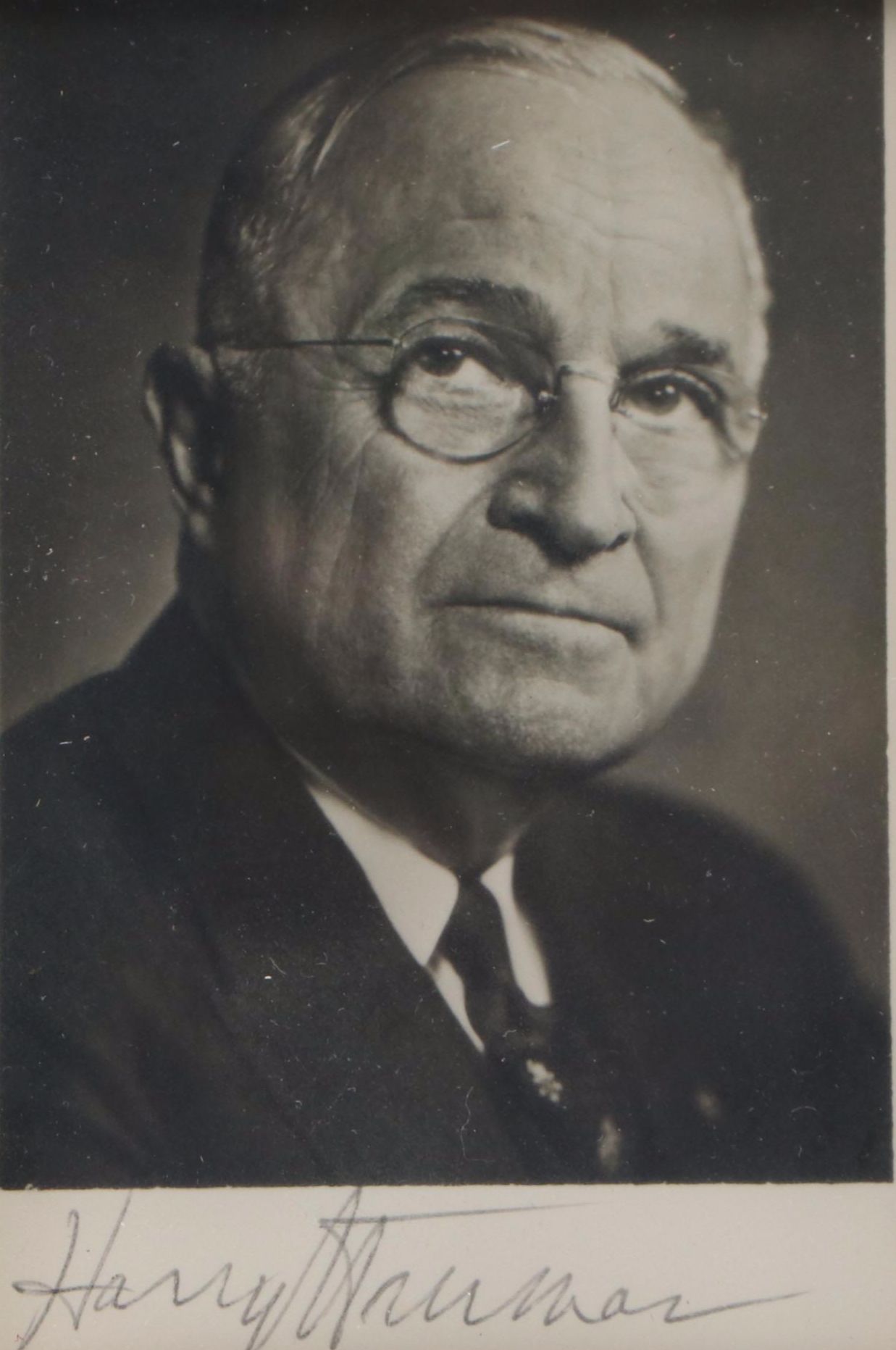 Harry Truman Signed Card, Mid-20th Century