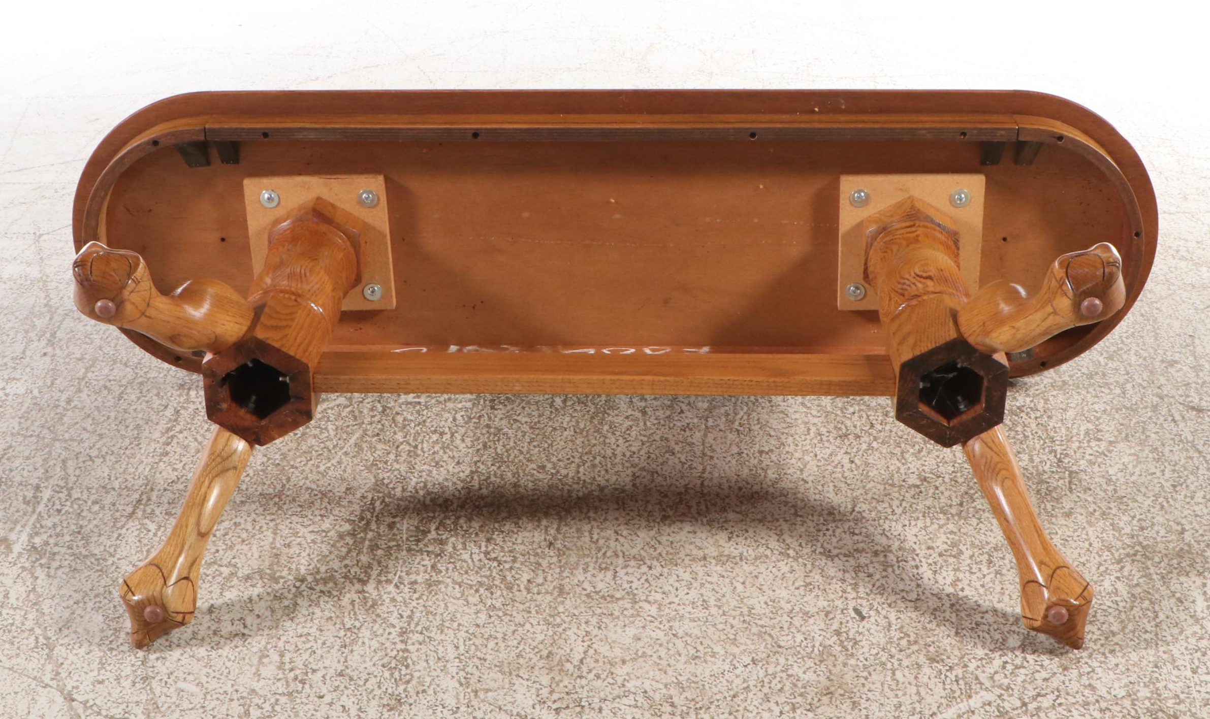 Oak Trestle Table, Late 20th Century