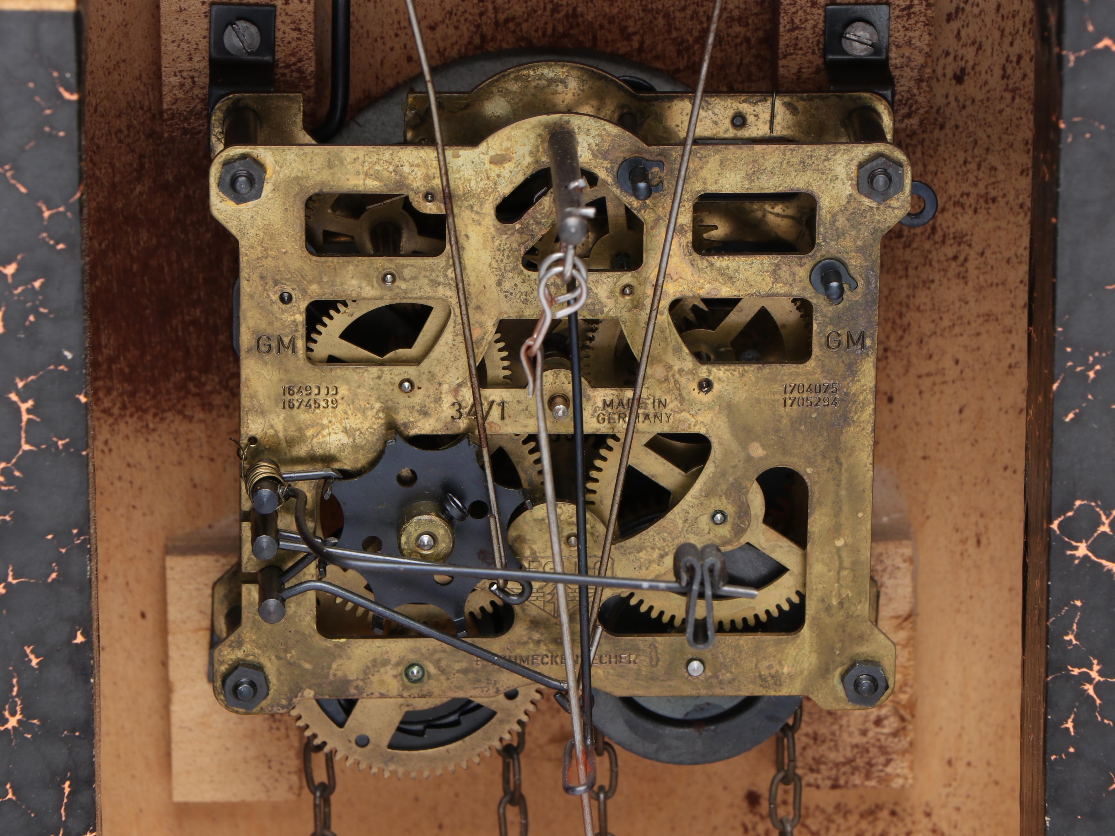 West German Carved Wood Cuckoo Clock with Regula Movement