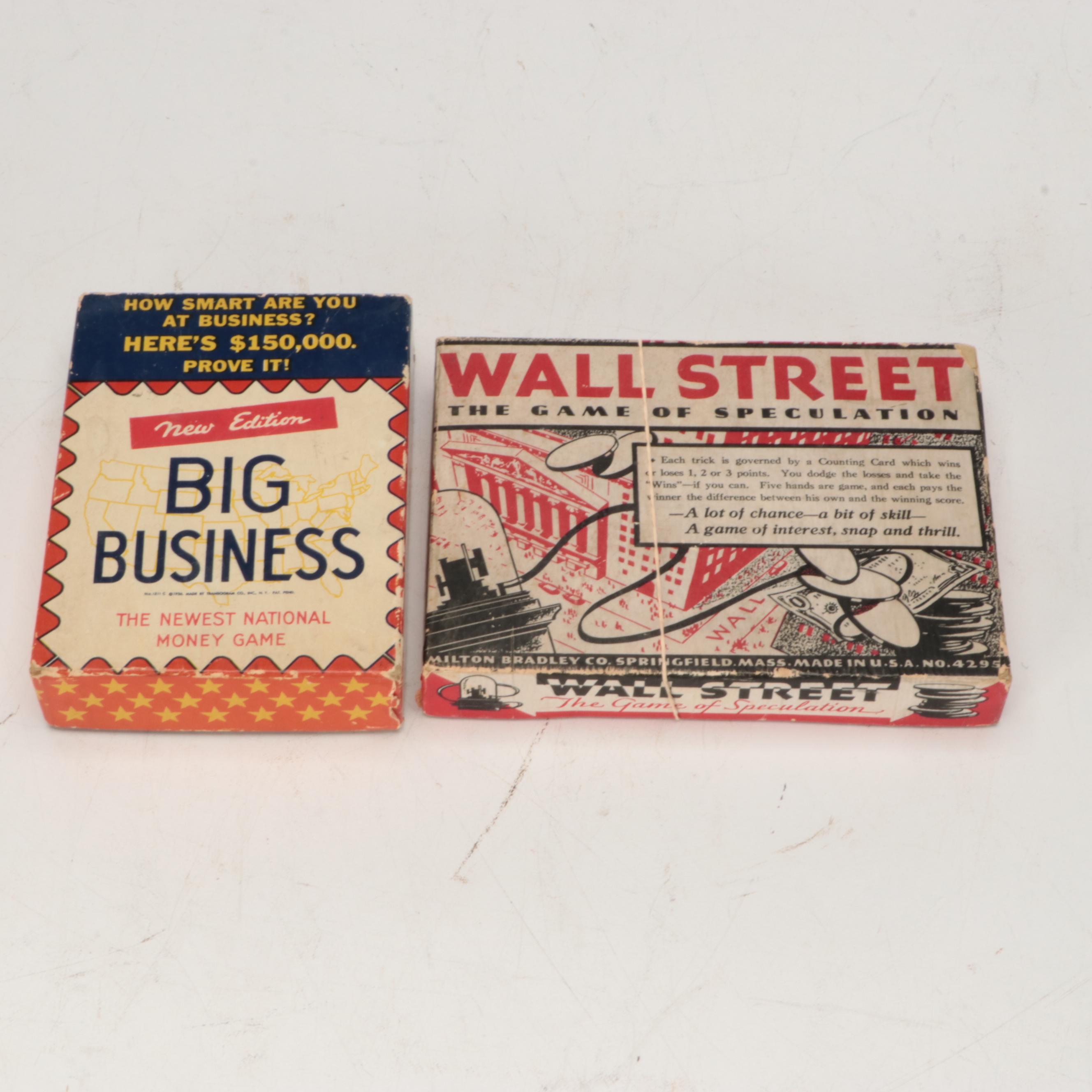 "Easy Money", "Big Business", "For Sale" and More Board Games