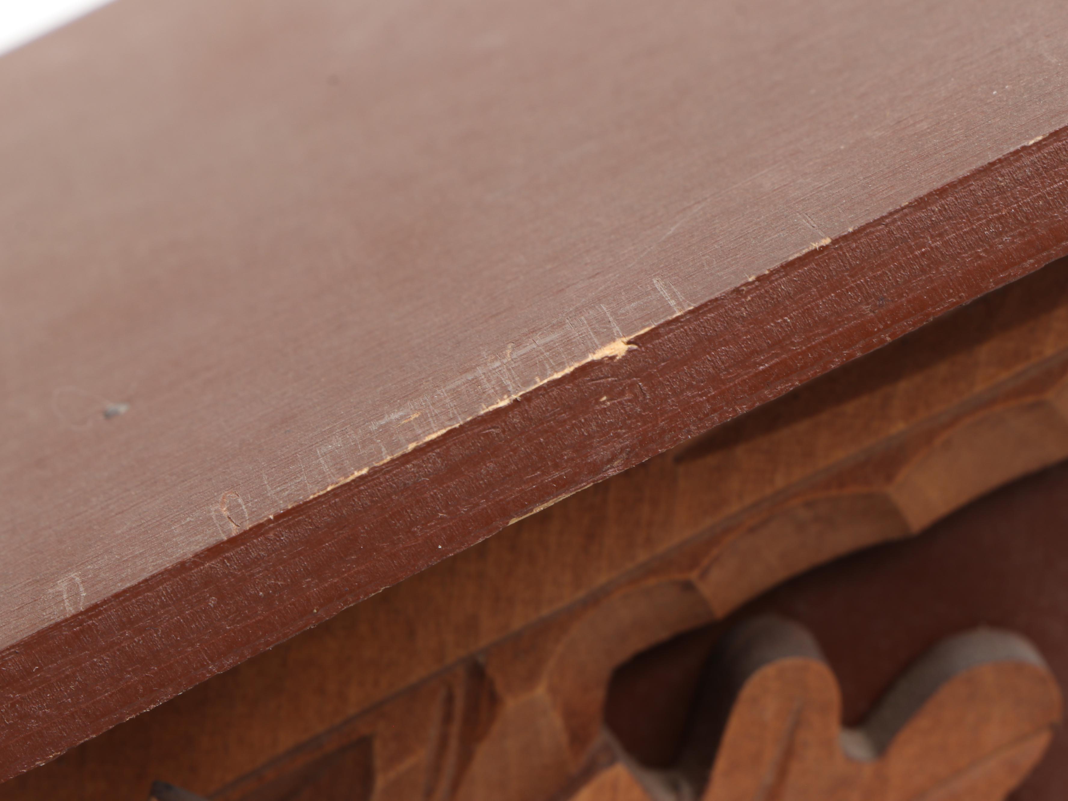 West German Carved Wood Cuckoo Clock with Regula Movement