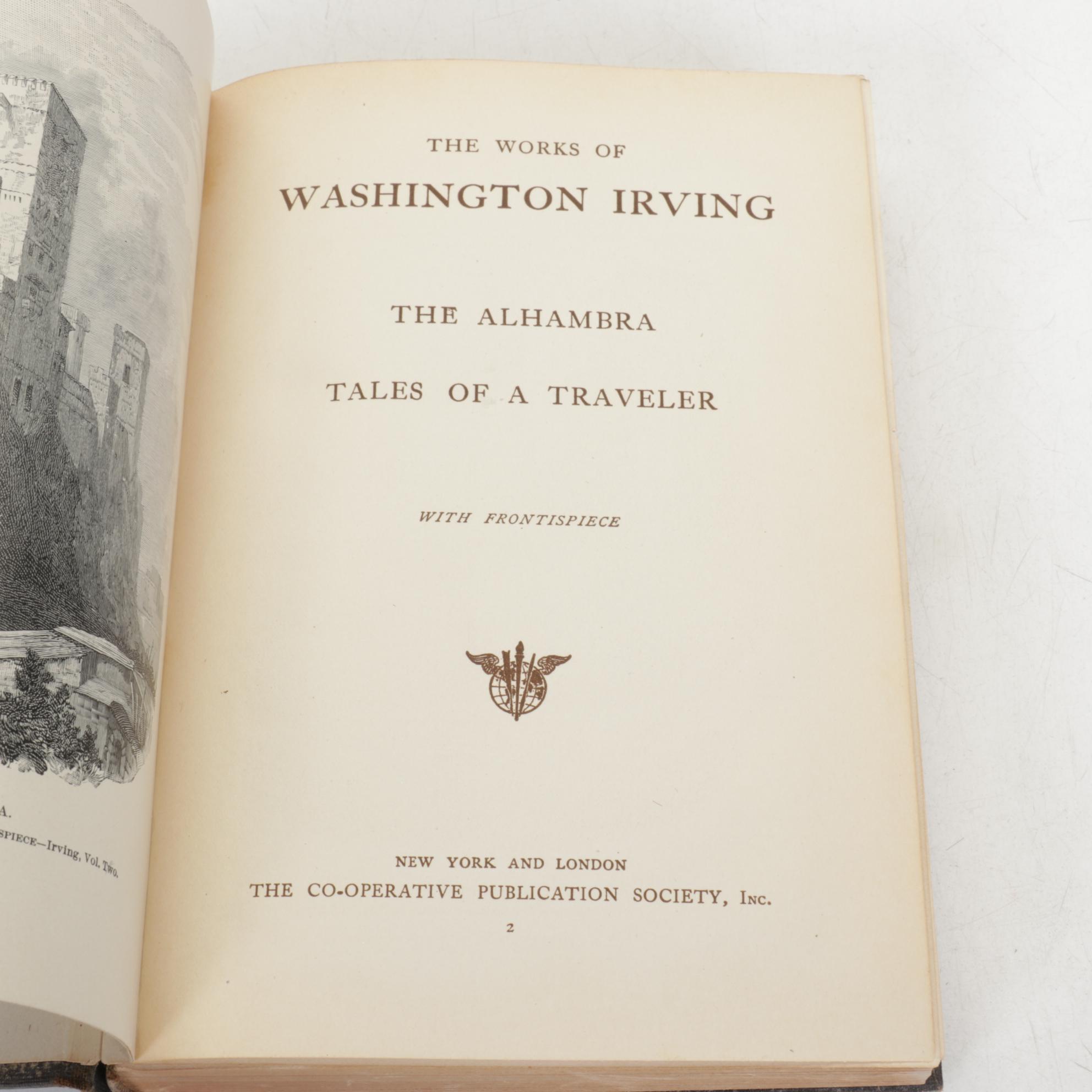 "The Works of Washington Irving" and More Books, Early to Mid  20th Century