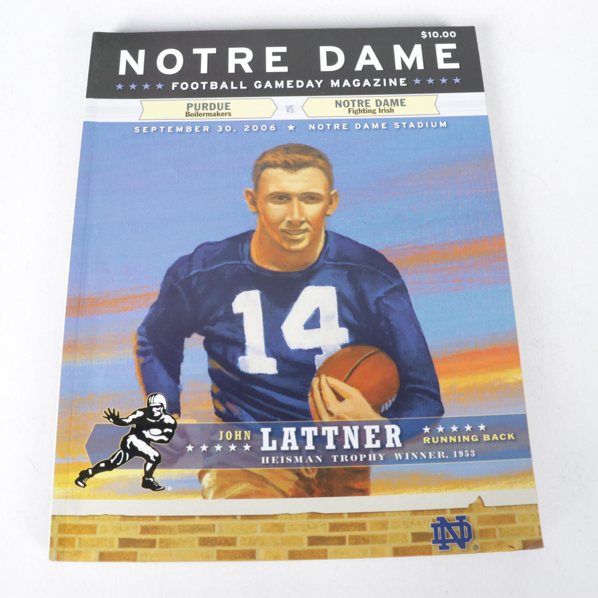 Notre Dame Fighting Irish Magazines and Memorabilia Ephemera, 2000s