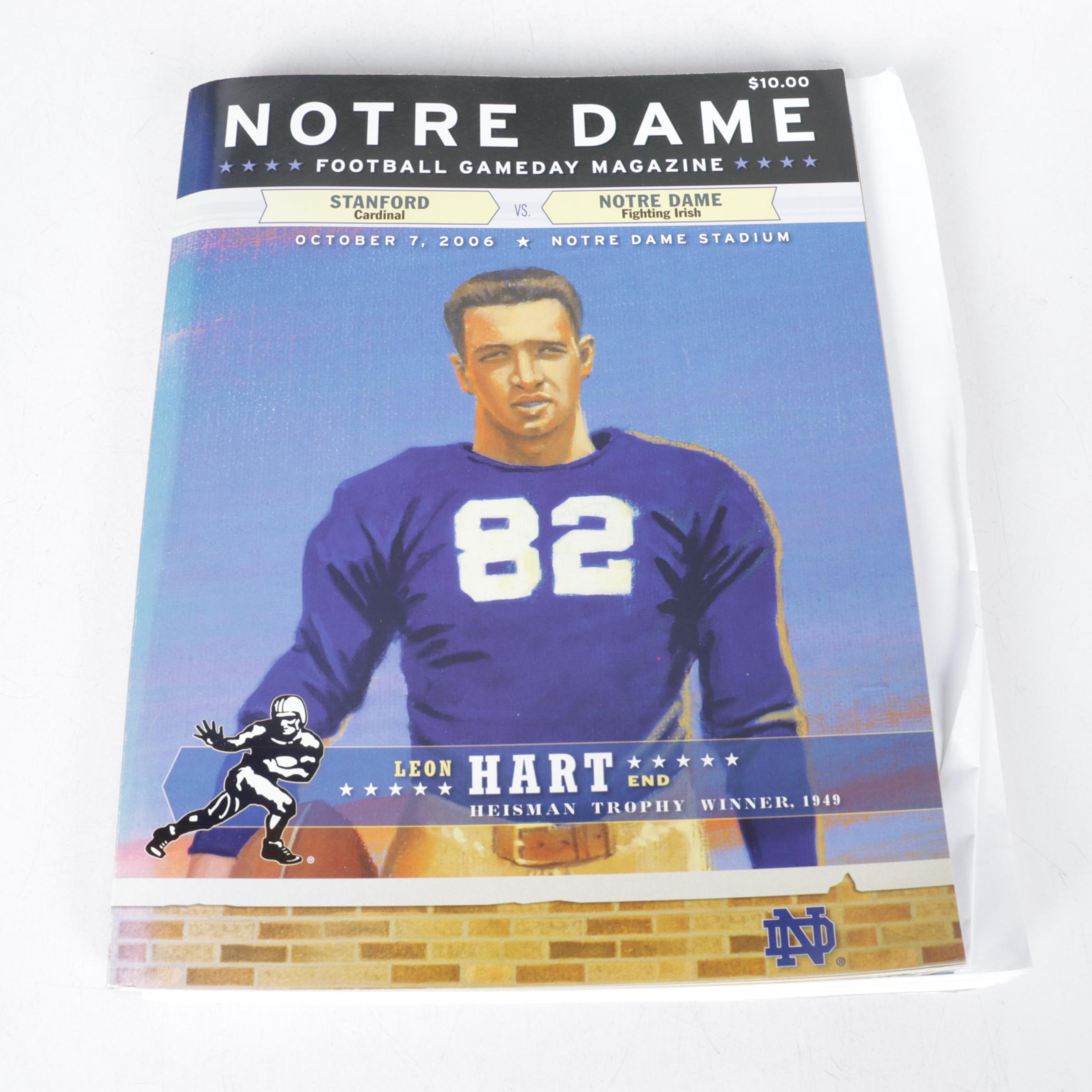 Notre Dame Fighting Irish Magazines and Memorabilia Ephemera, 2000s