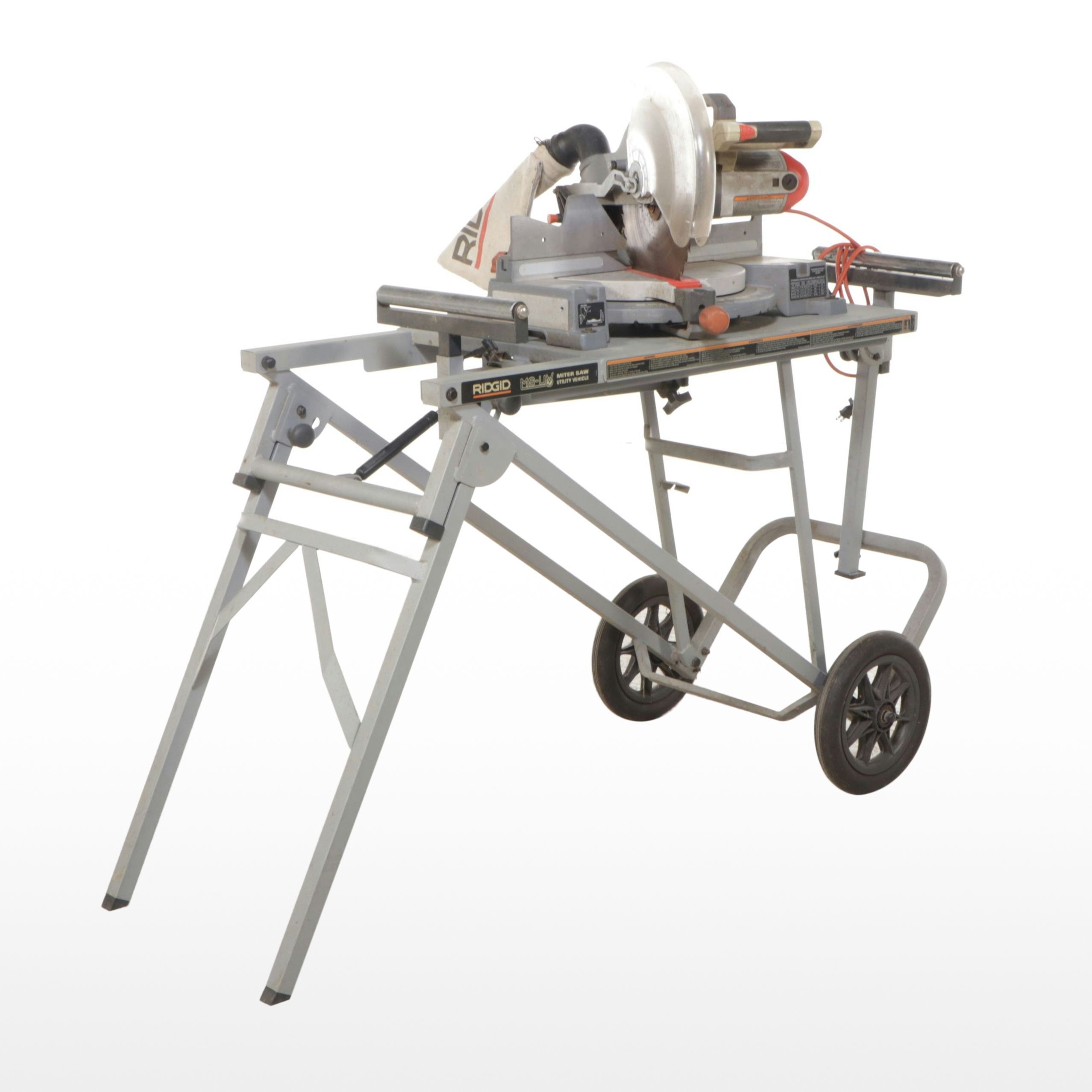 RIDGID Miter Saw and MS-UV Miter Saw Utility Vehicle