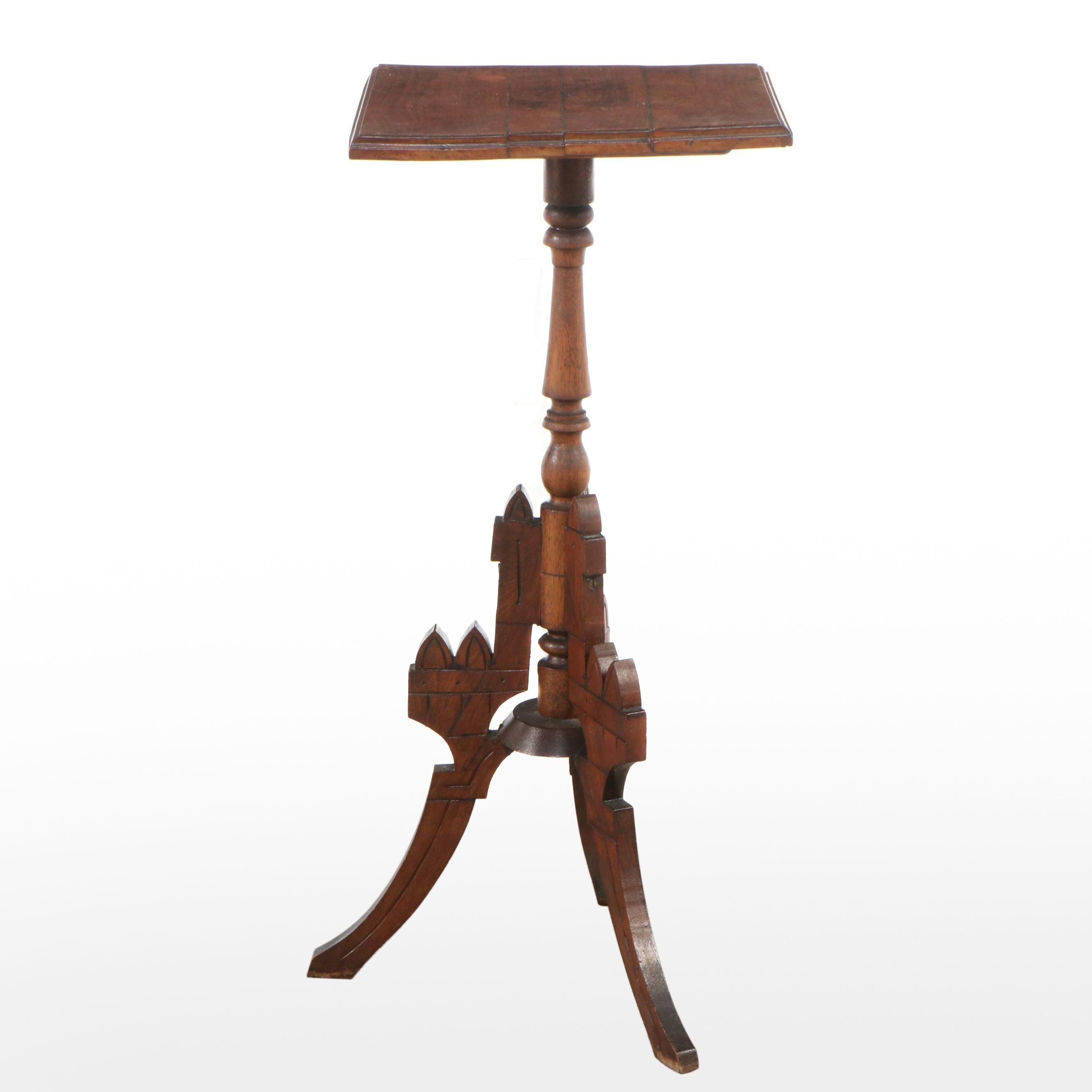 Victorian Carved Mahogany Accent Table