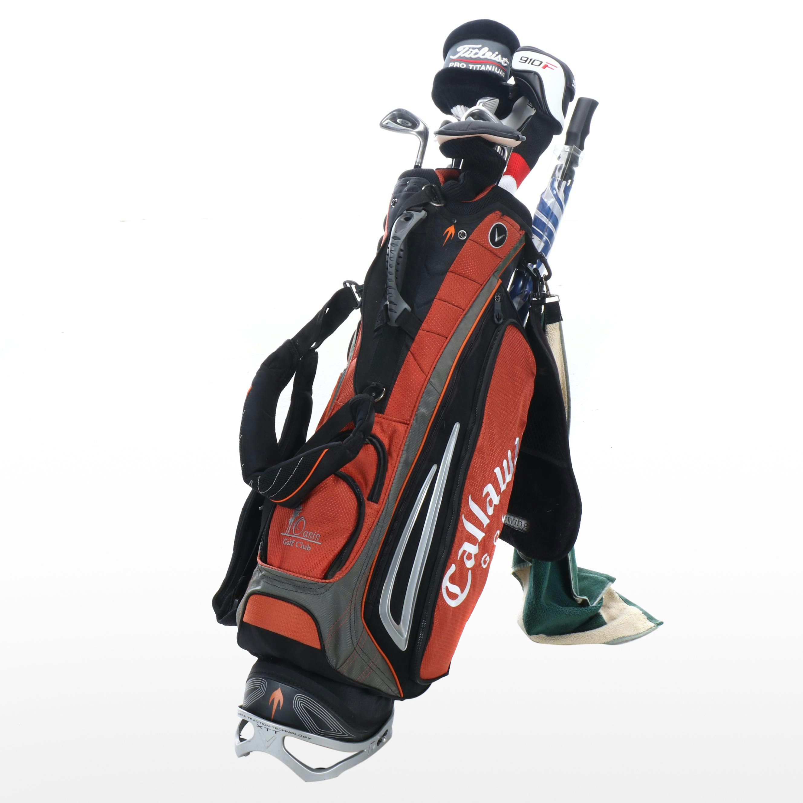 Callaway Golf Bag with Clubs, Towels and Accessories
