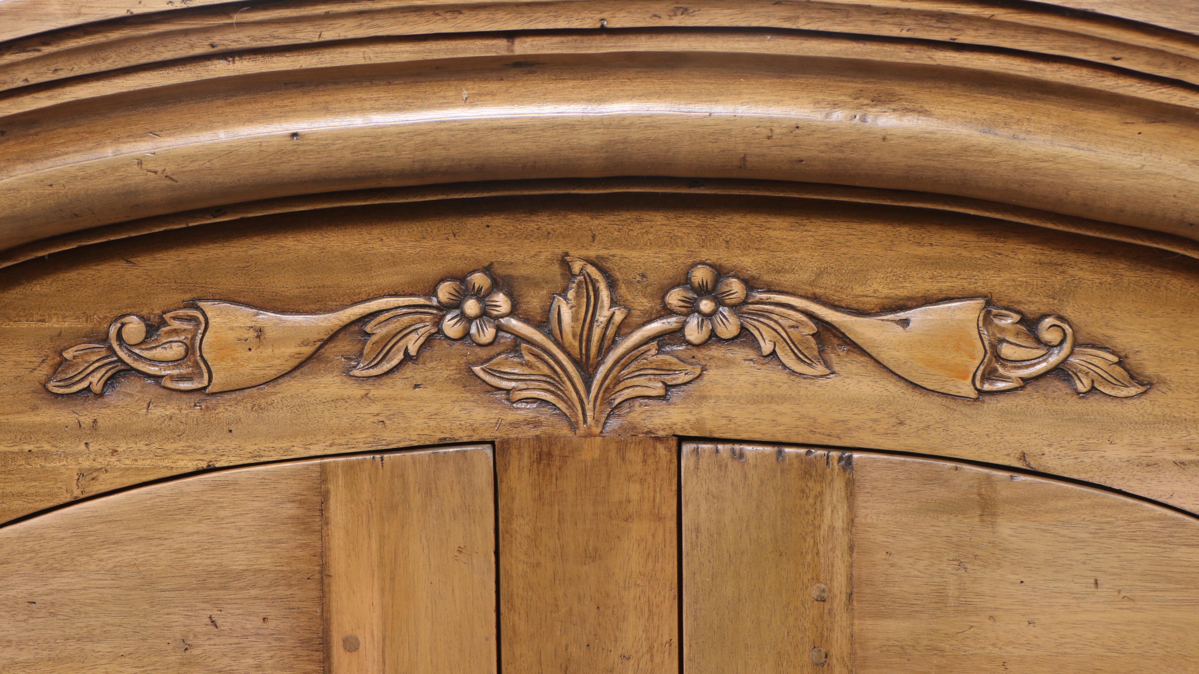 Marie Albert French Provincial Style Walnut China Cabinet