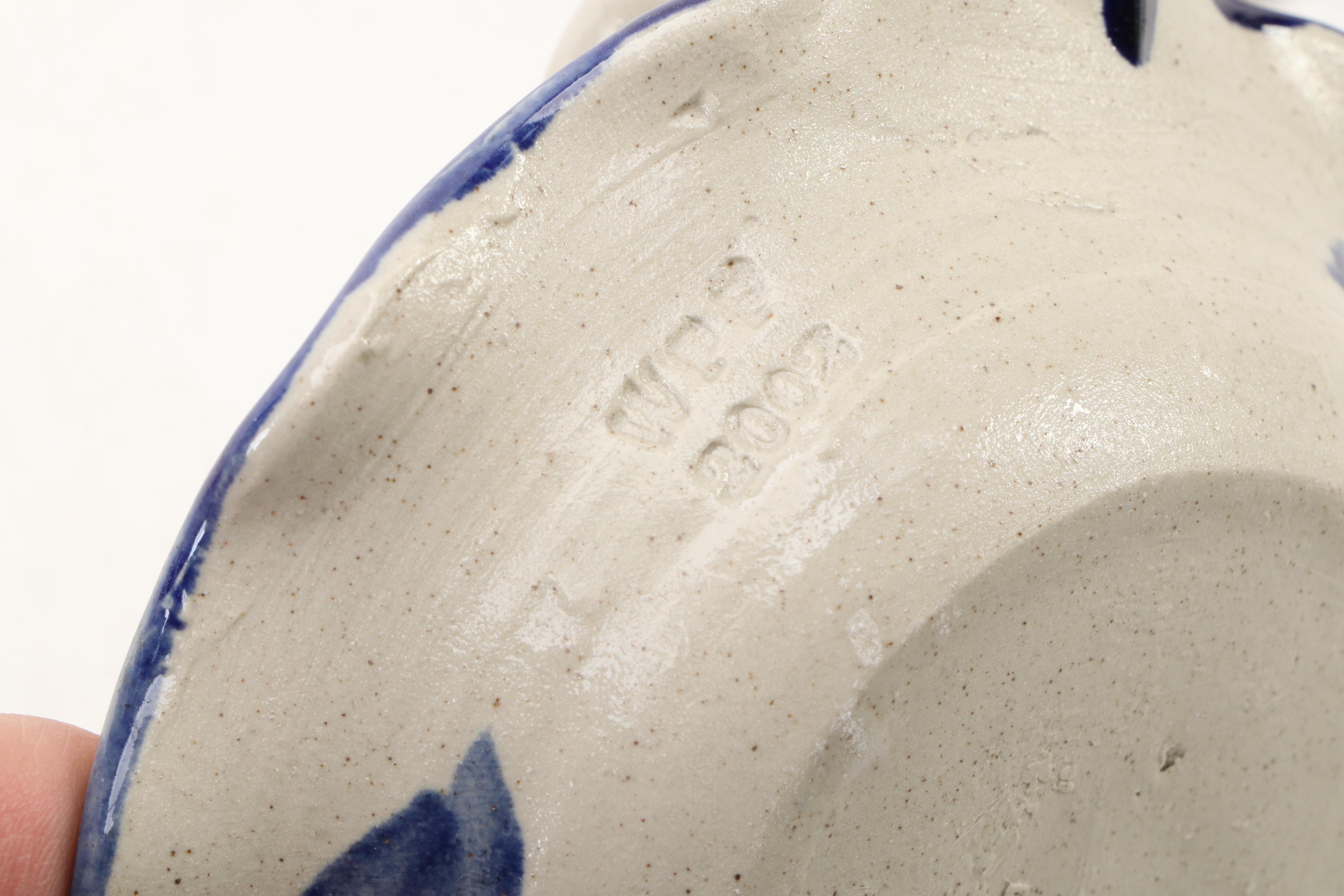 Art Pottery Chambersticks with Other Tableware