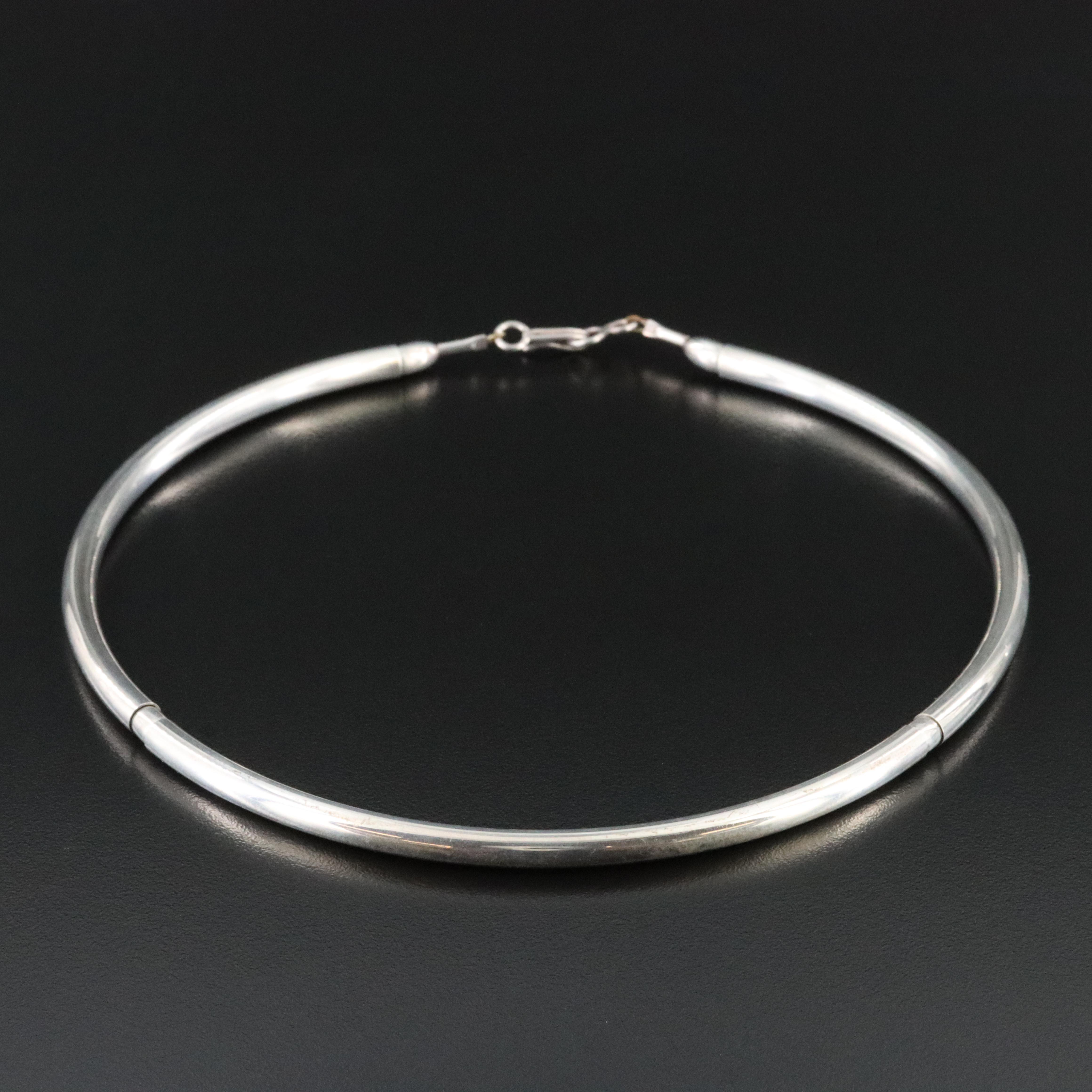 Sterling Segmented Collar Necklace