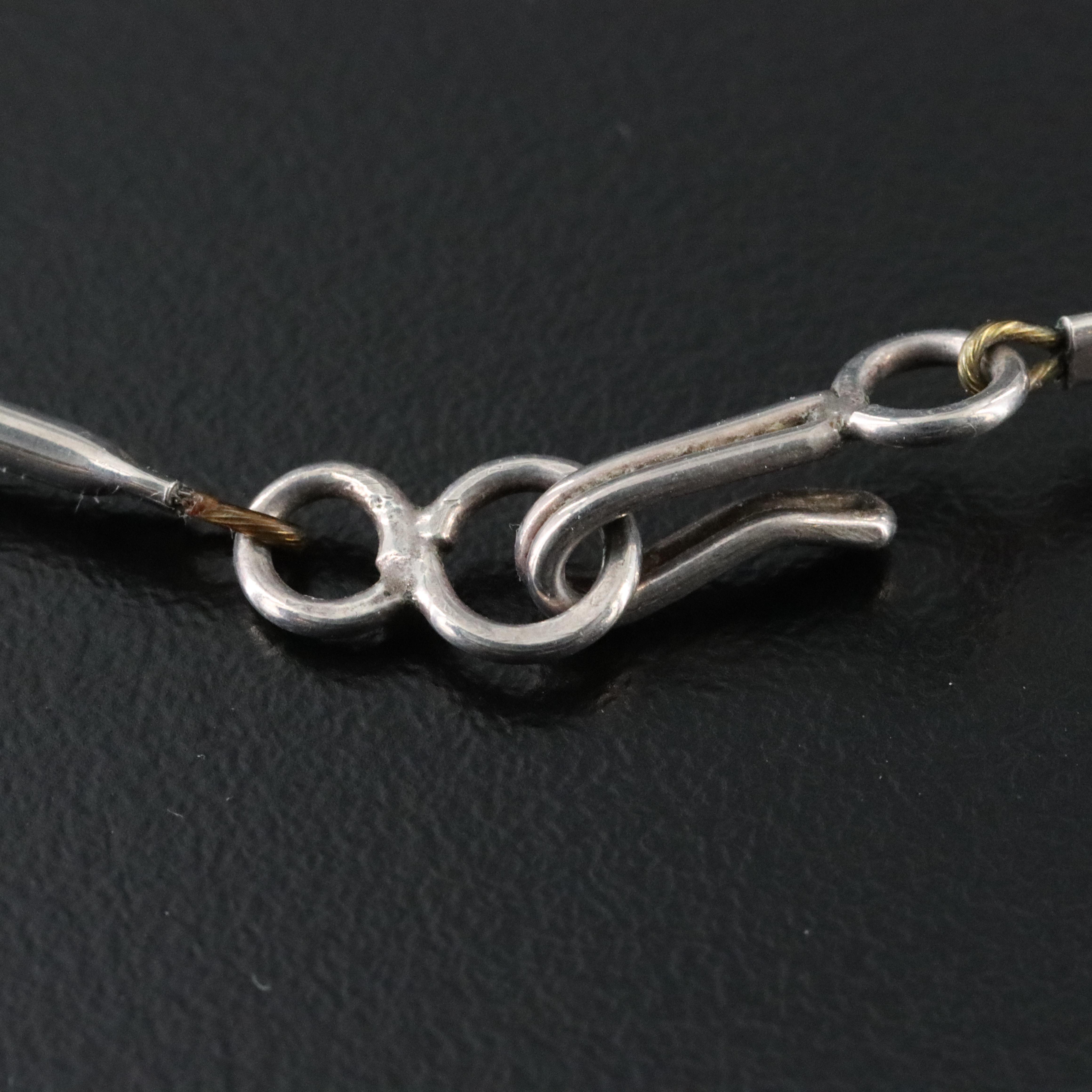 Sterling Segmented Collar Necklace